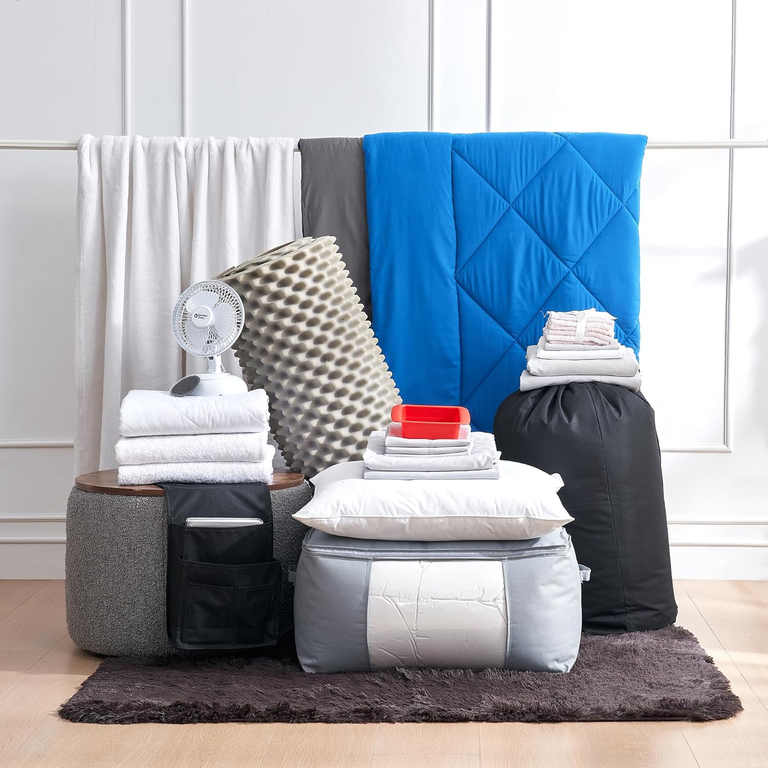 Fully-Loaded Twin XL Dorm Bedding Essentials Package 1
