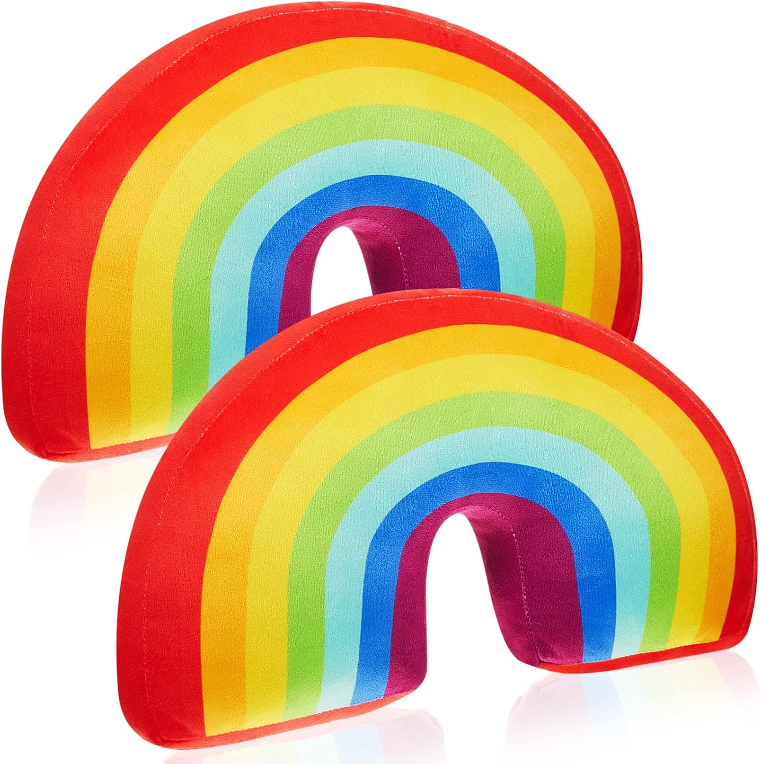 Chunful 2 Pcs Rainbow Arch Throw Pillow for Kids