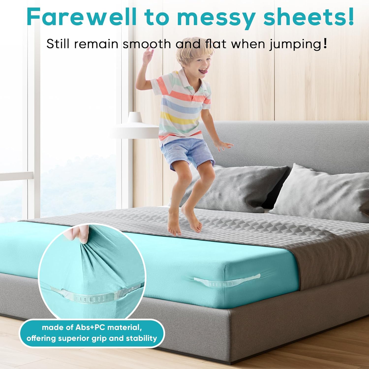 EAZMOM Sheet Straps Holder - Wider Durable