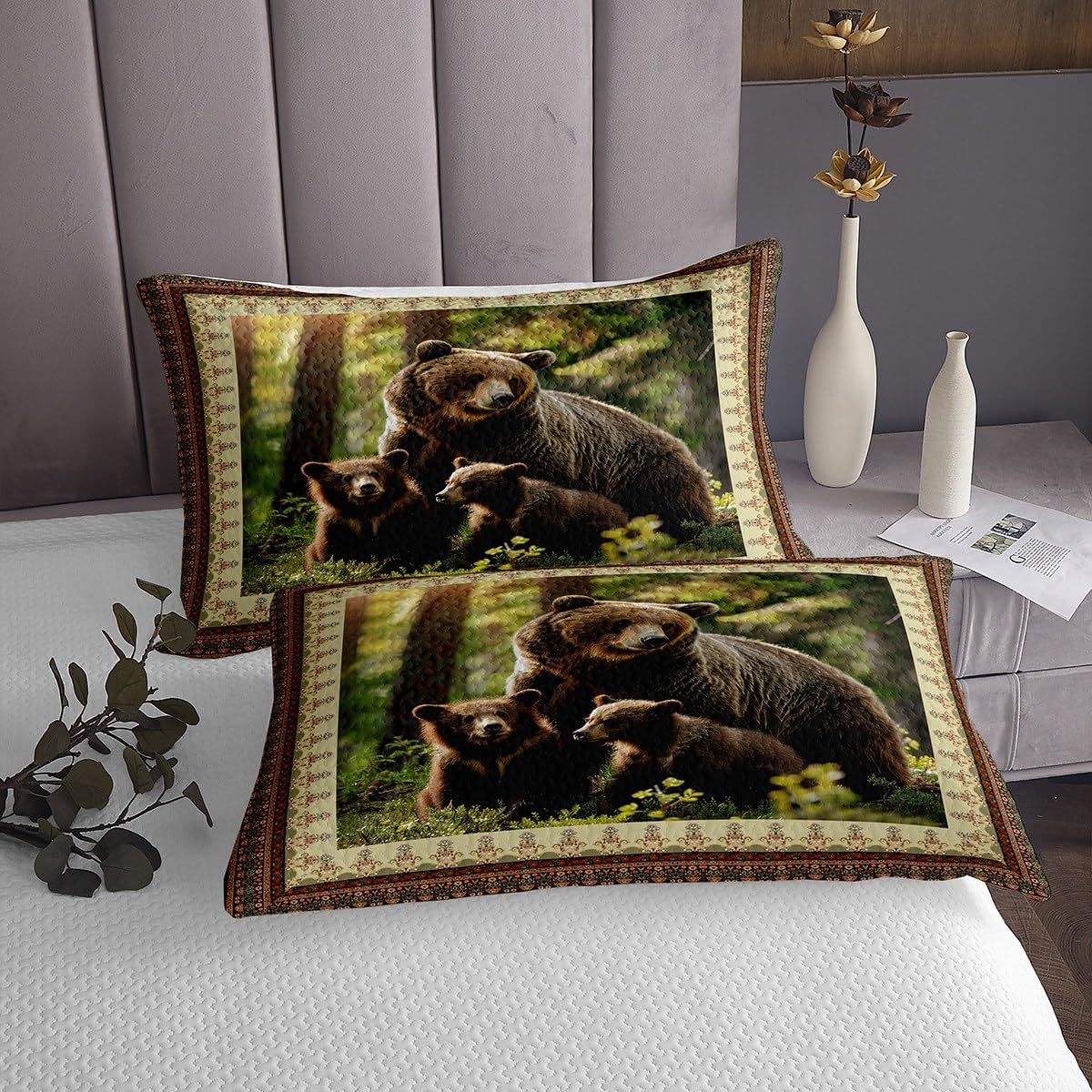Erosebridal Queen Bedspread Set with 2 Pillow Shams
