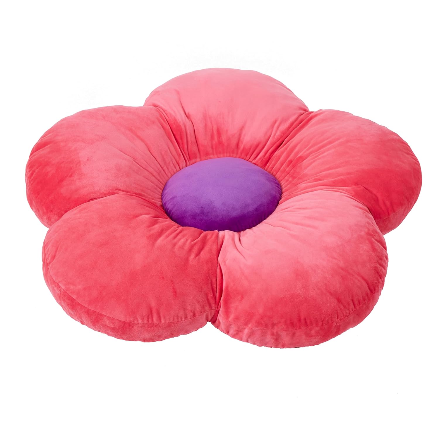 ECR4Kids SoftZone Flower Floor Pillow Bright Pink 1