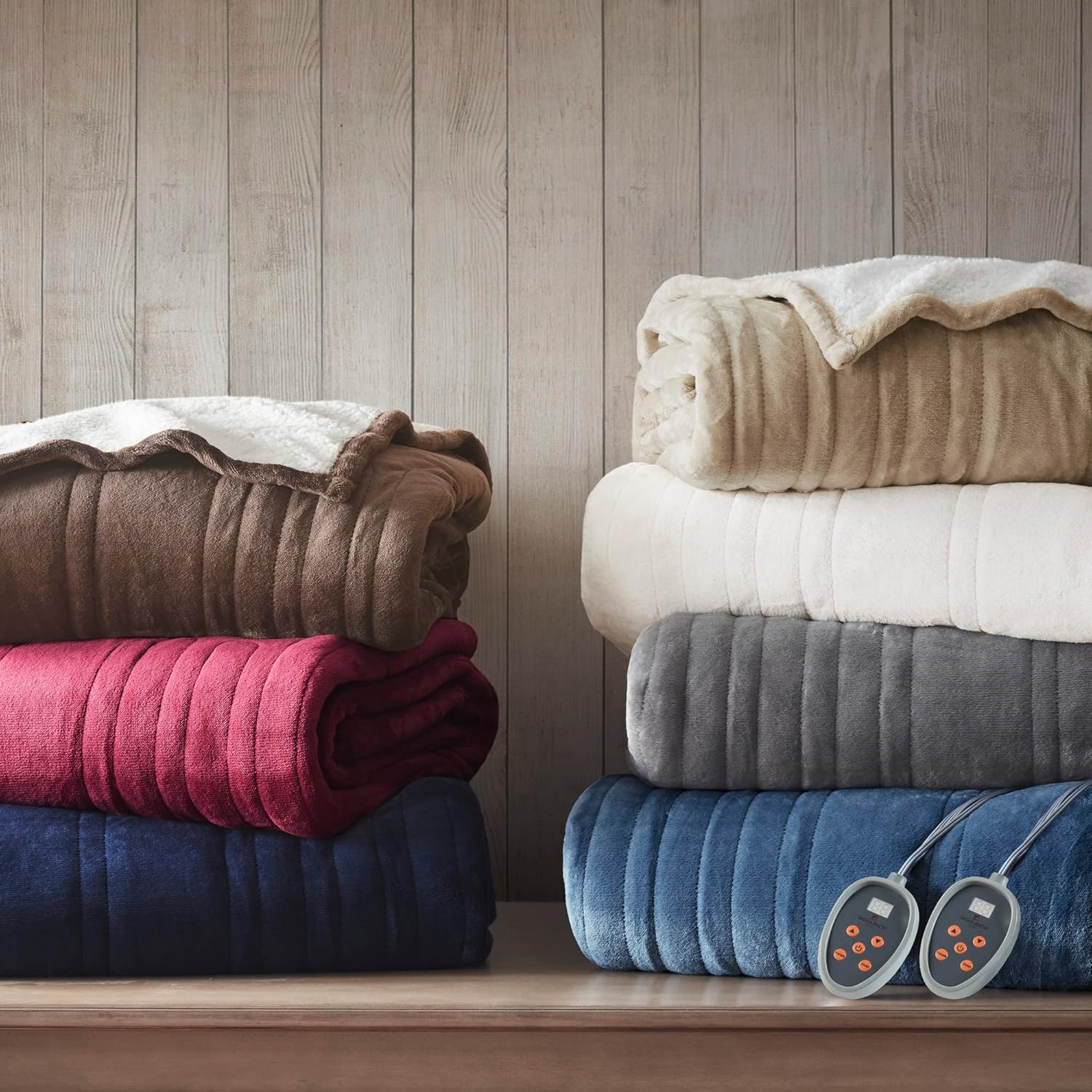 Woolrich Heated Plush to Berber Electric Blanket Throw 1
