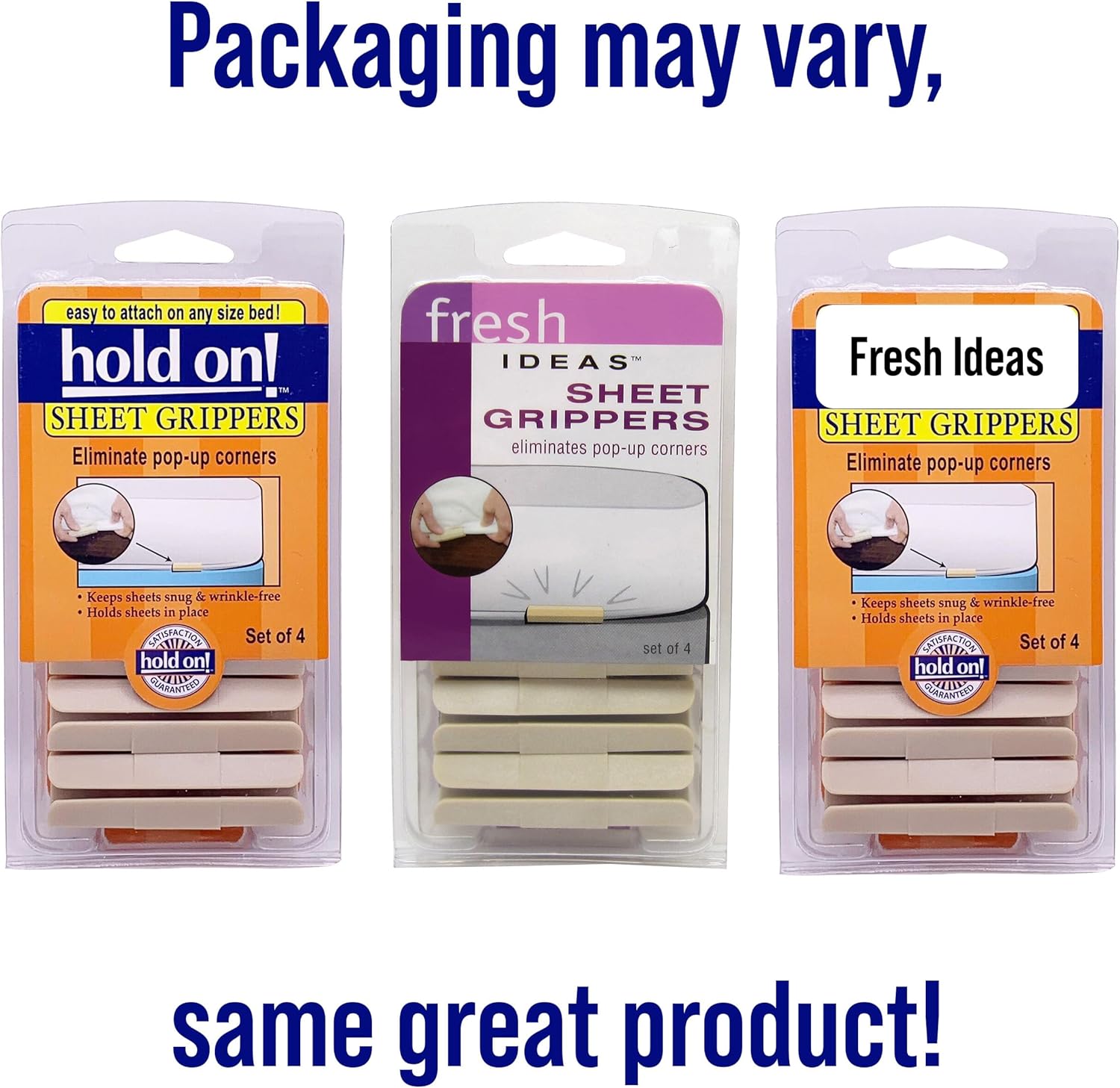FRESH IDEAS Grips - Sheet Holders 4 Count