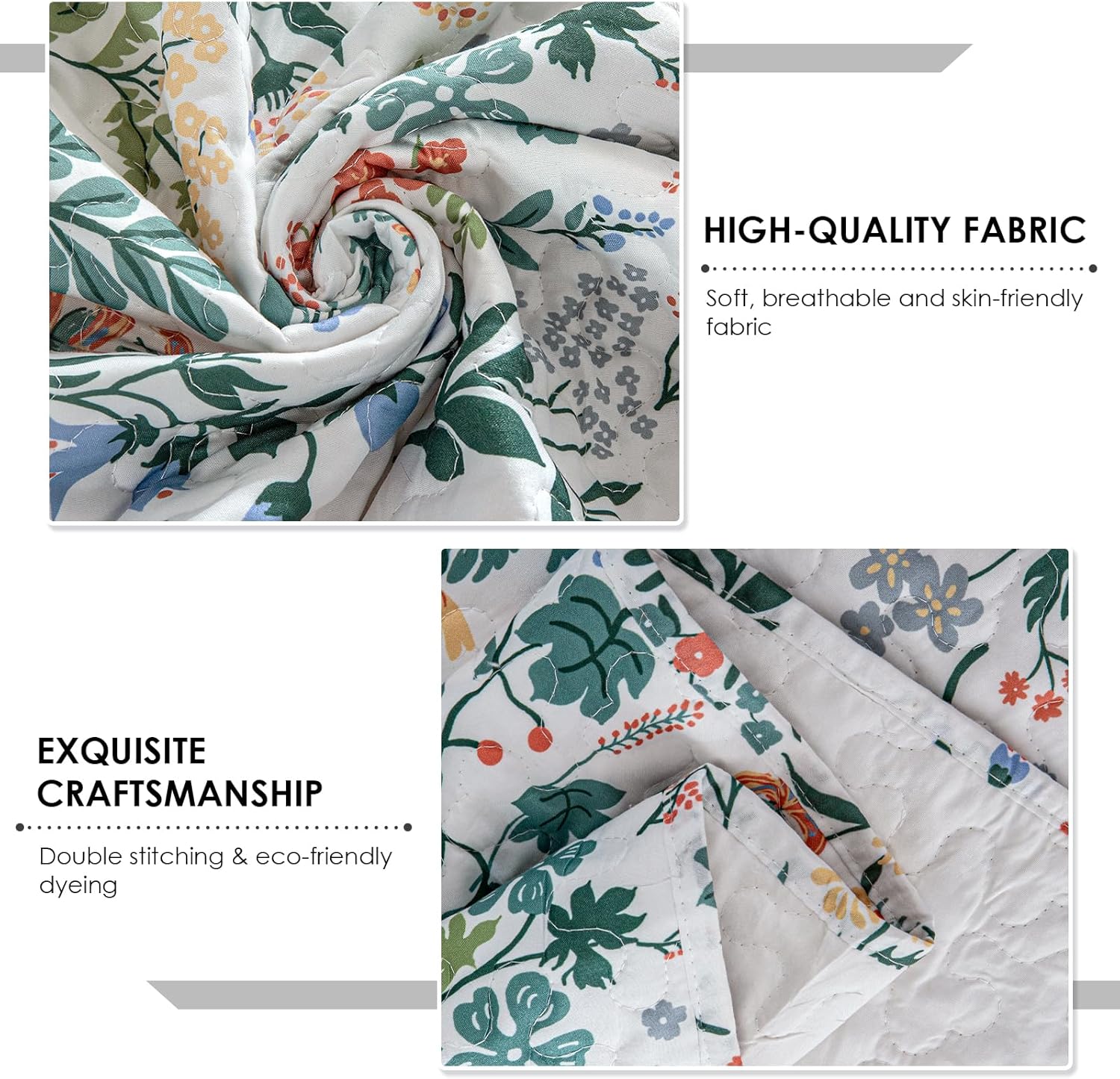 Travan 3-Piece Quilt Set for Queen Size Bed