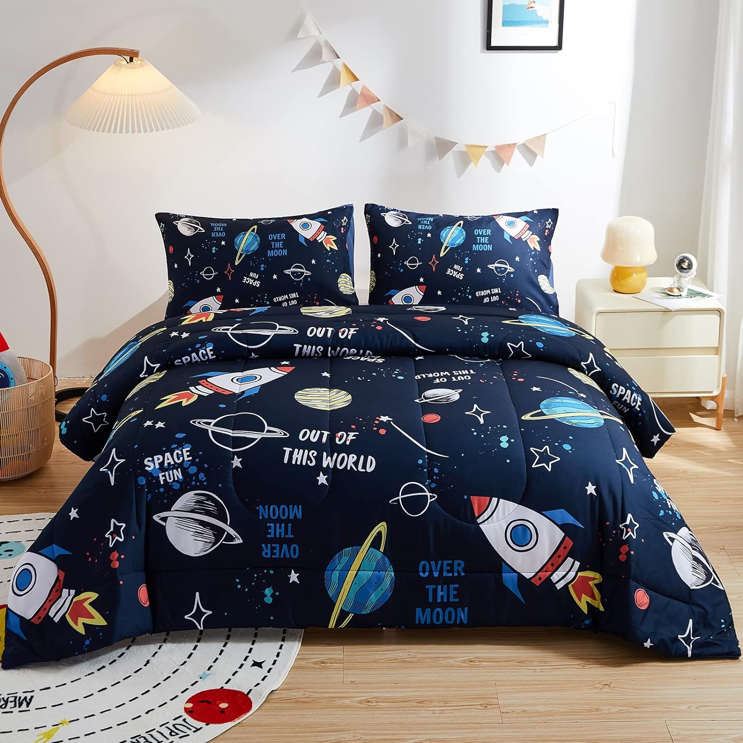 beeweed 3 Piece Kid Comforter Set Queen Size 1