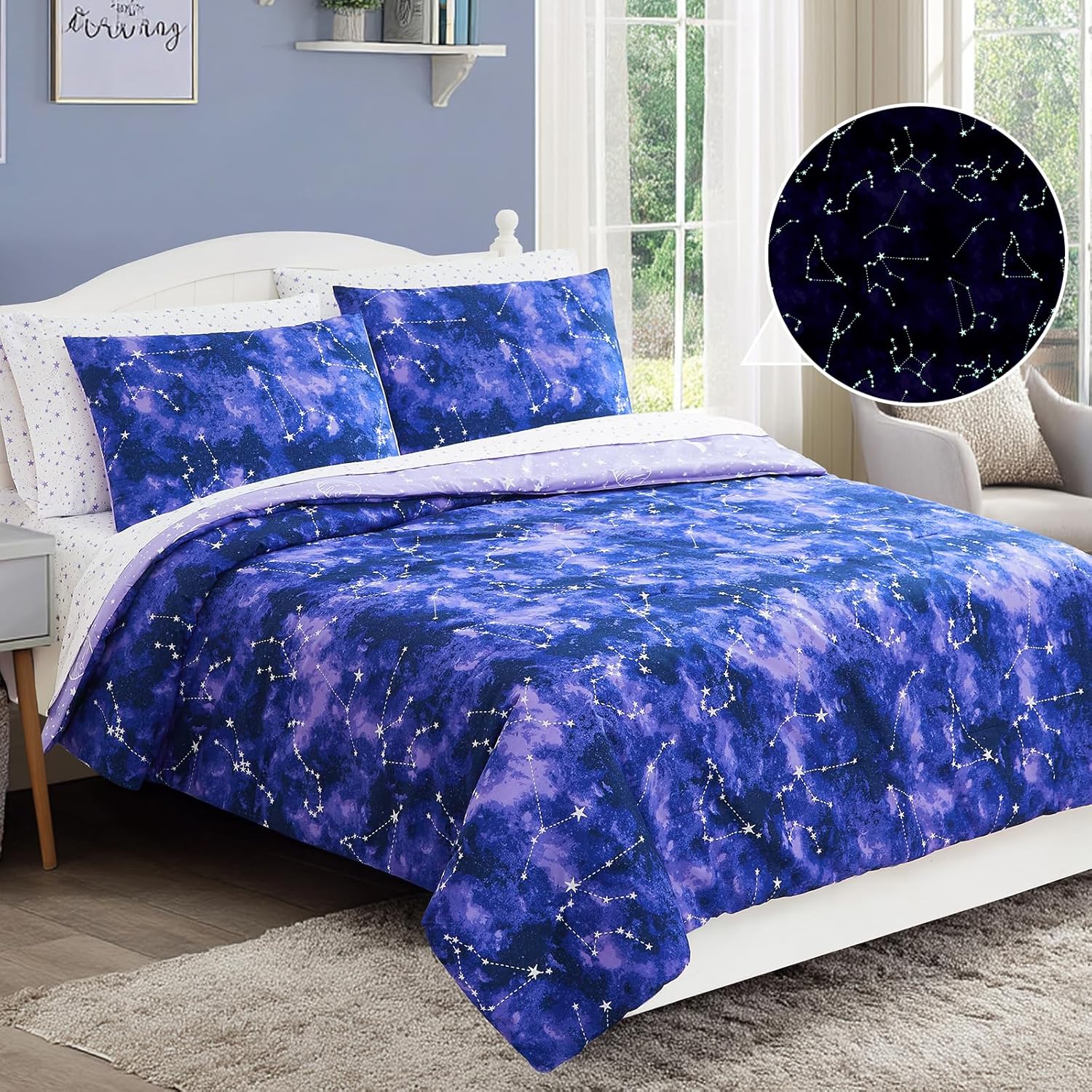 Wink Deer Glow in The Dark Comforter Set for Kids