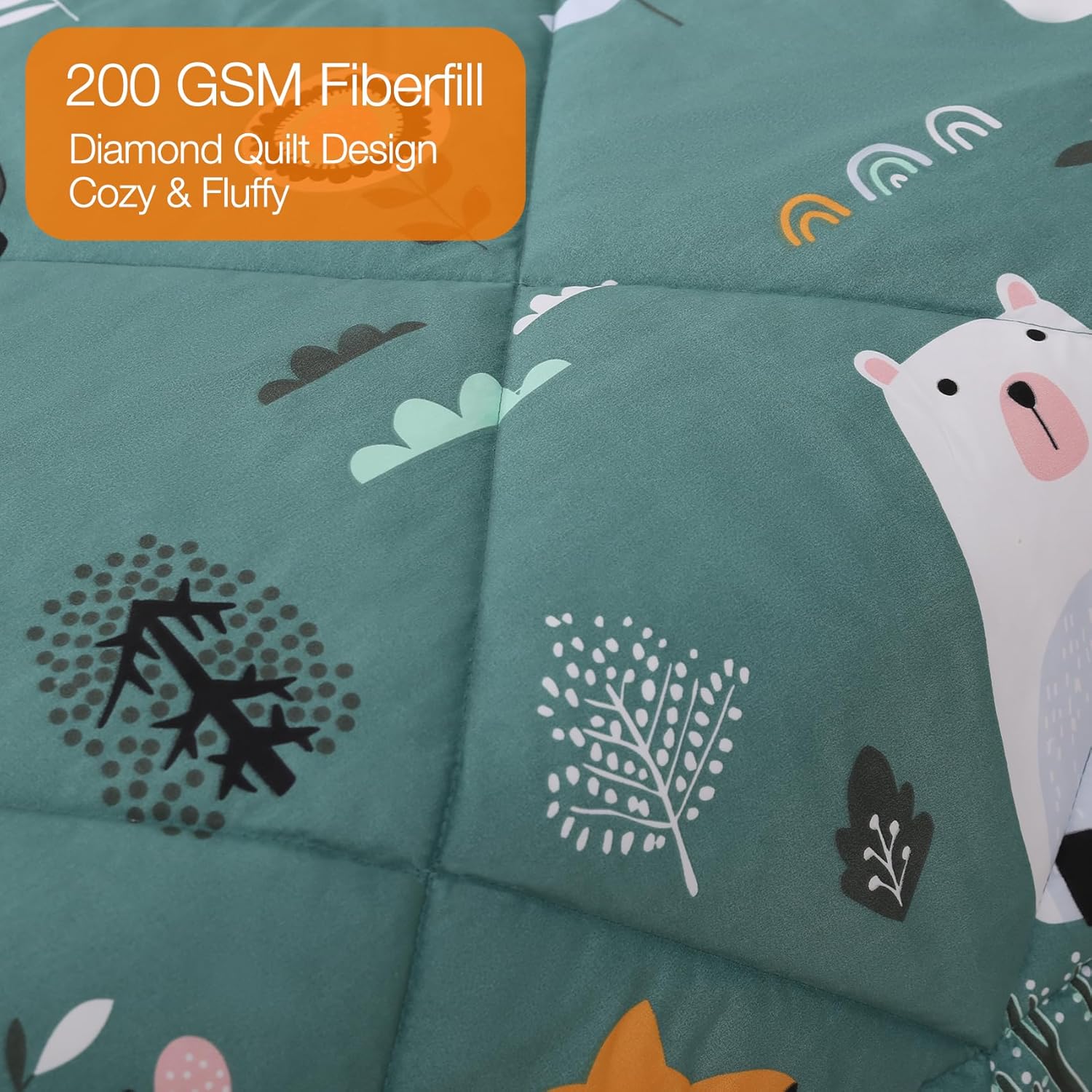 JSD Forest Animals Kids Comforter Set Twin Size 1