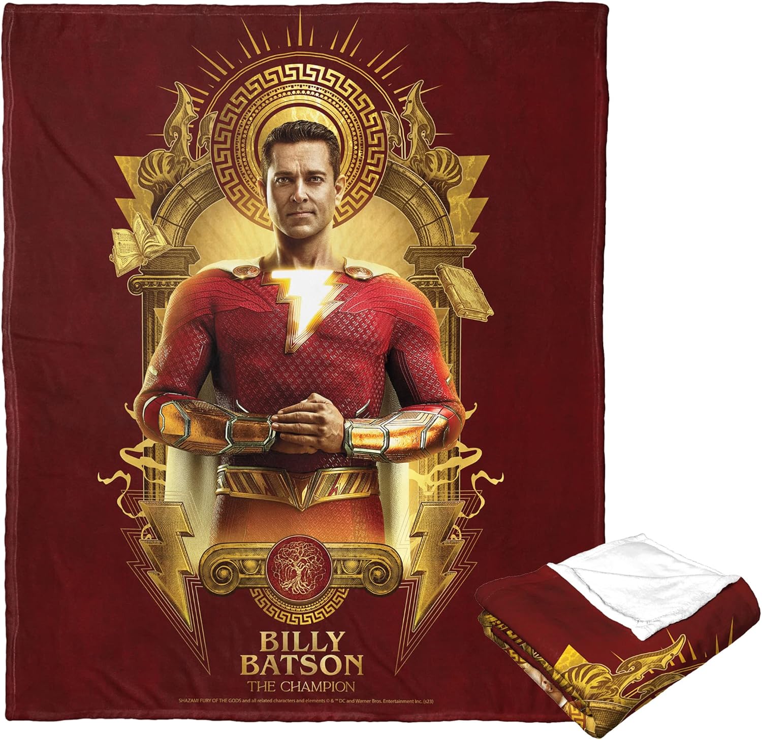 Northwest DC Shazam Silk Touch Throw Blanket 50x60