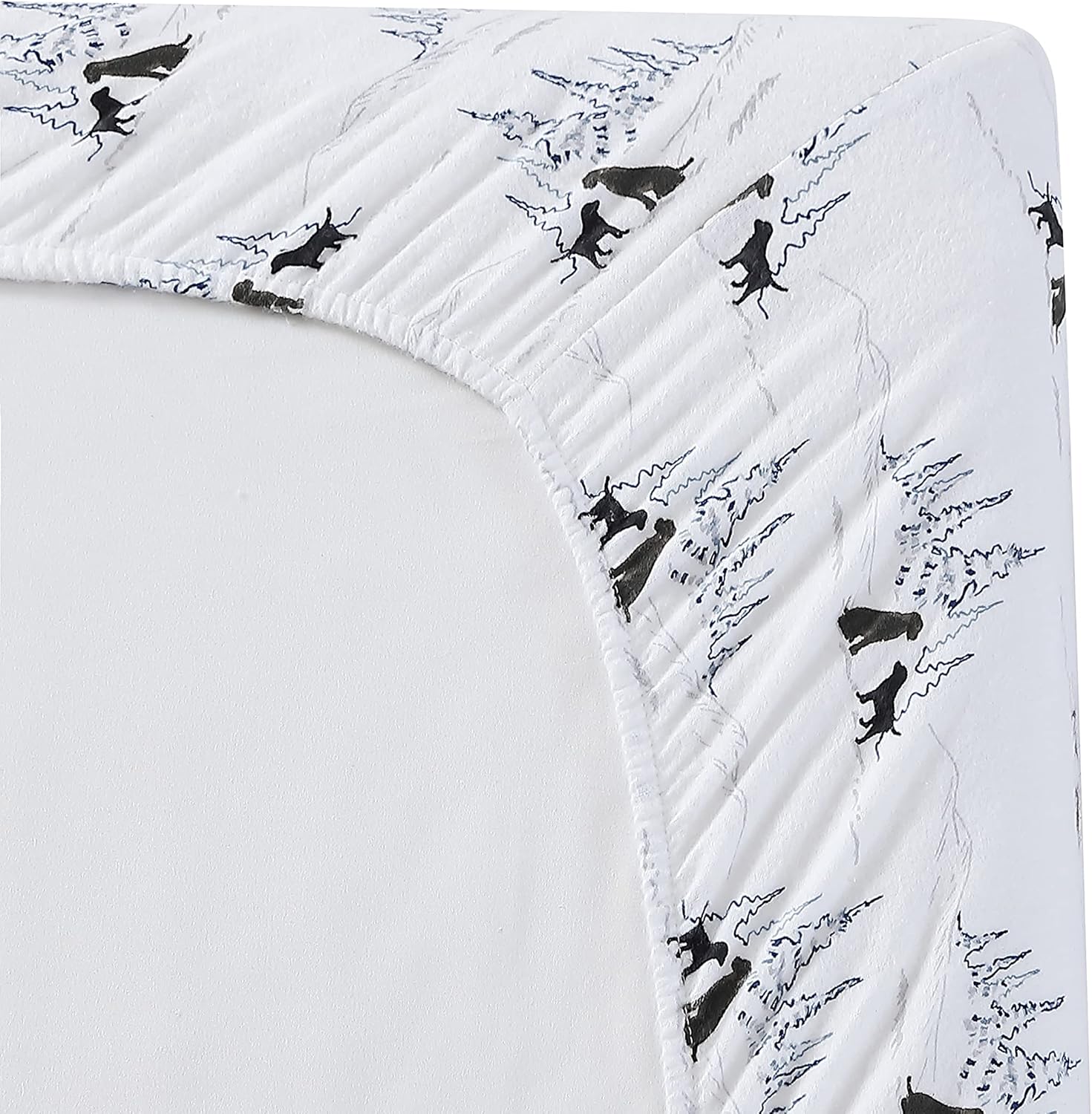 Eddie Bauer Queen Sheet Set - Breathable Cotton Flannel with Deep Pockets
