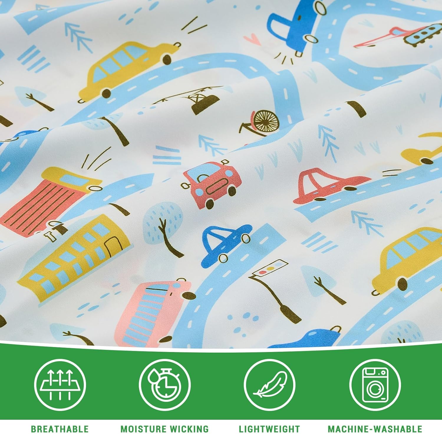 Gogreen Kids Bed Sheet Set Twin Size 3pcs