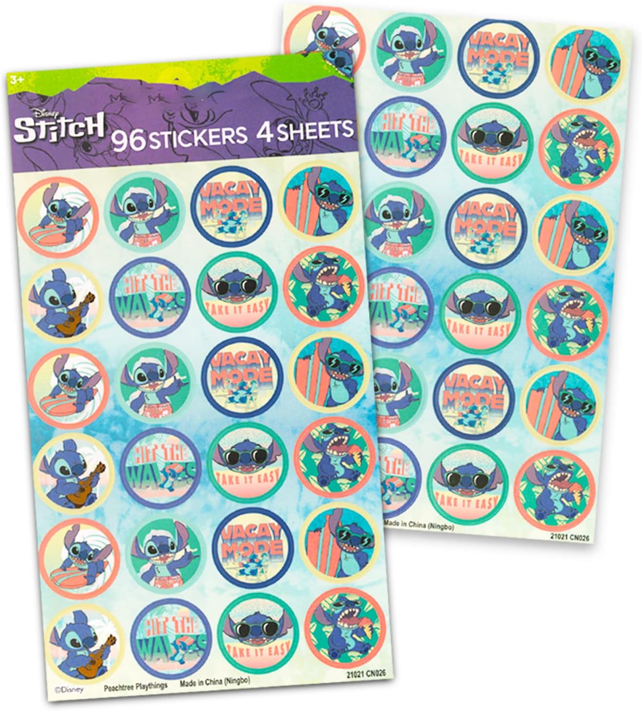 Lilo and Stitch Travel Neck Pillow - Stitch Set with Stickers