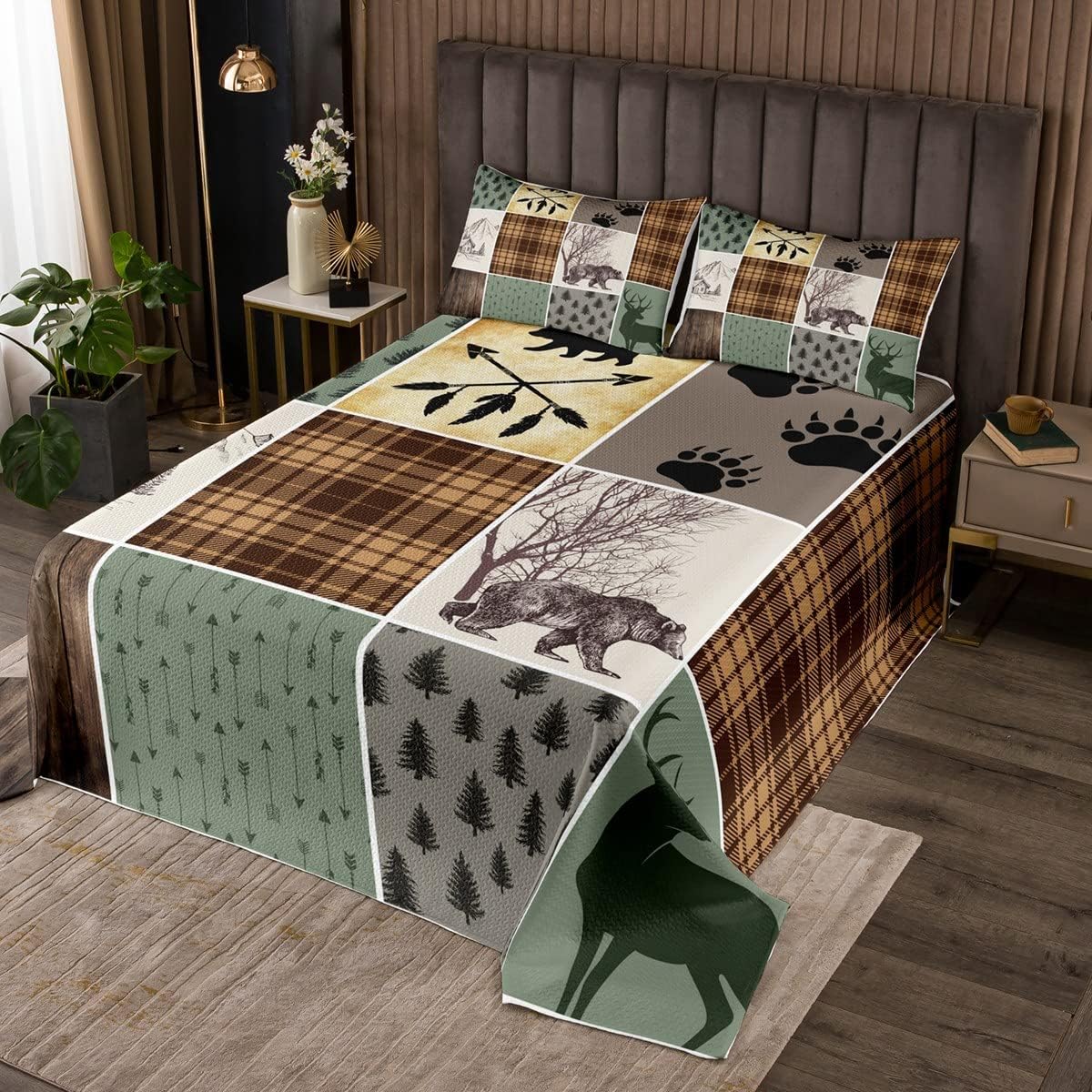 Erosebridal Cabin Rustic Bedspread Set Queen