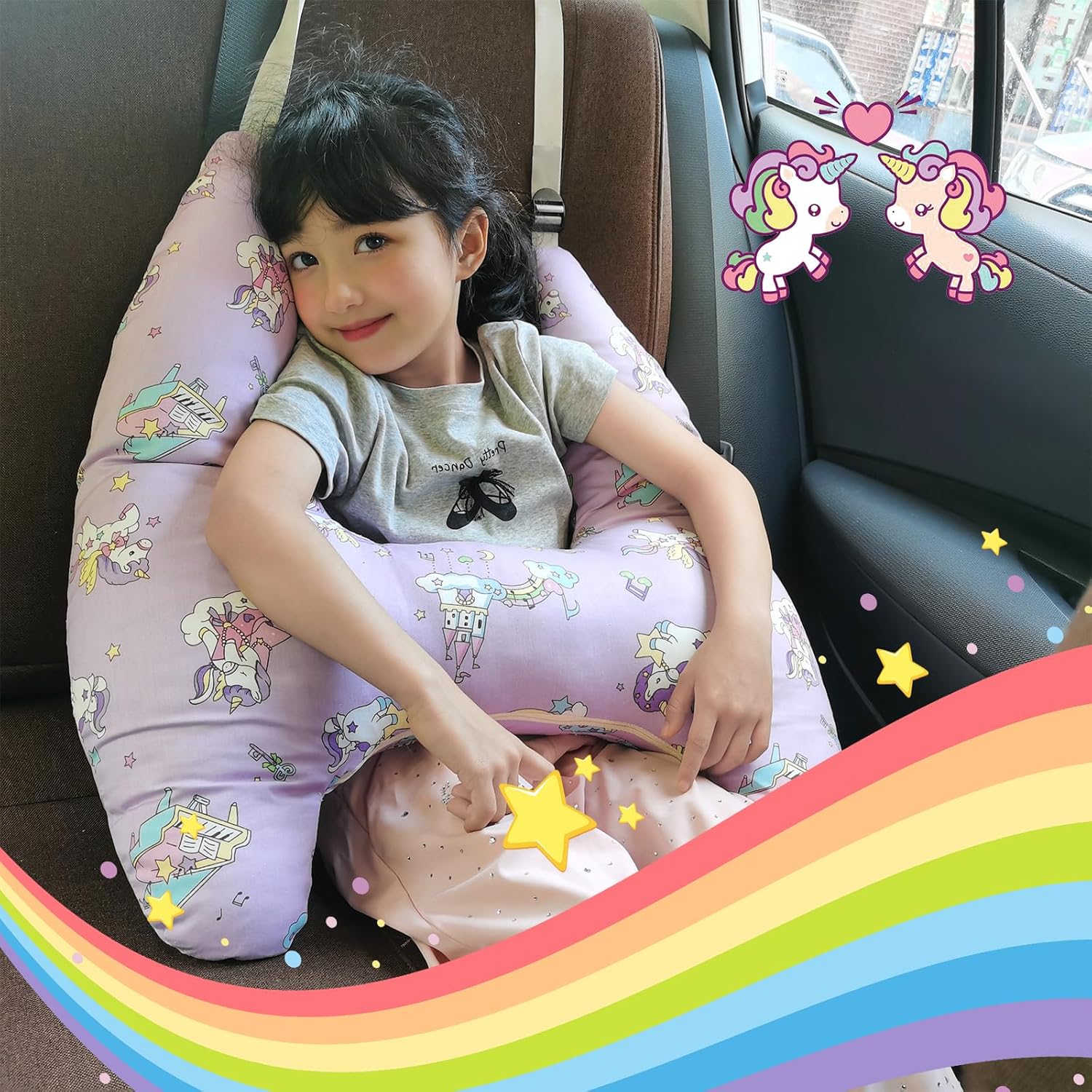 H-Shape Travel Pillow for Kids and Adults