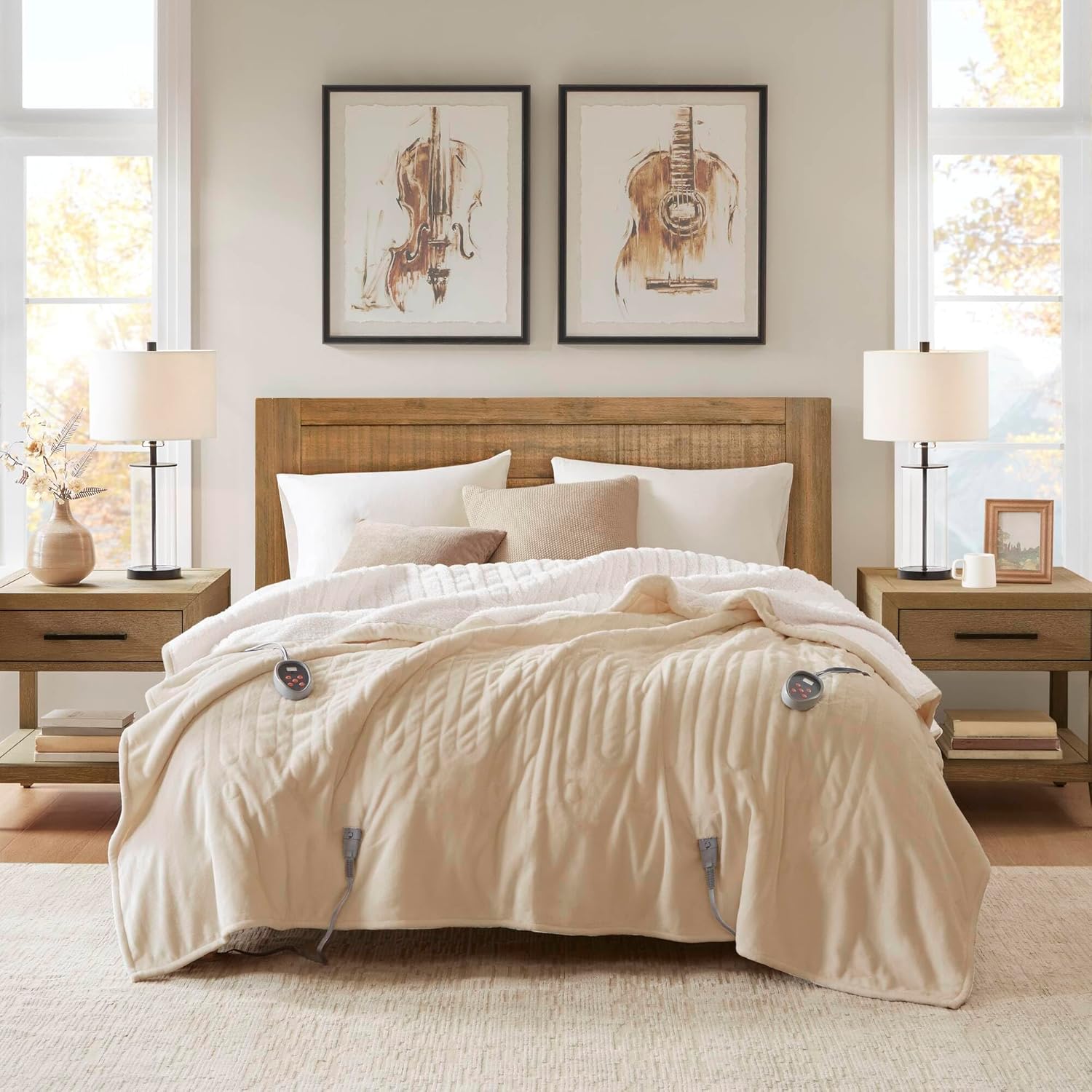 Woolrich Heated Plush to Berber Electric Blanket Throw 1