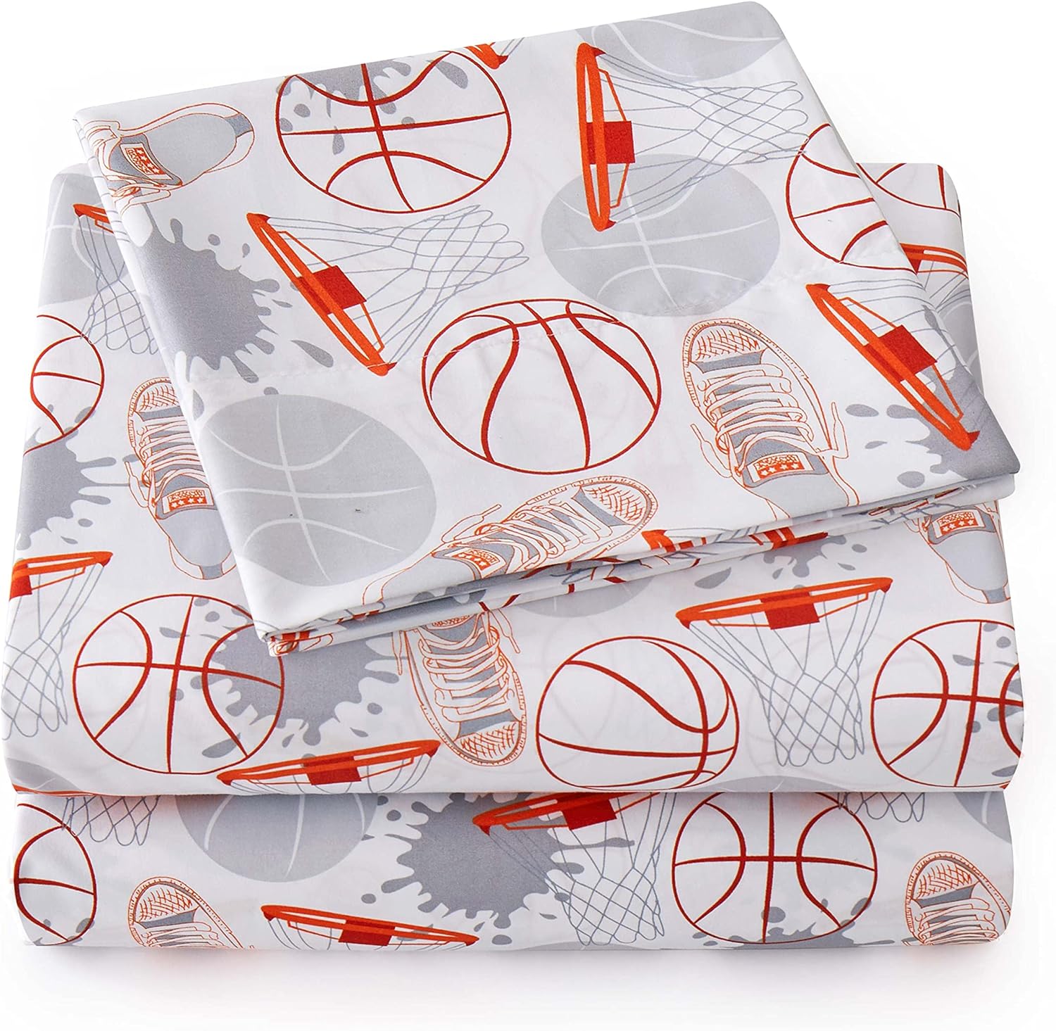 1500 Supreme Kids Bed Sheet Set - Basketball Full