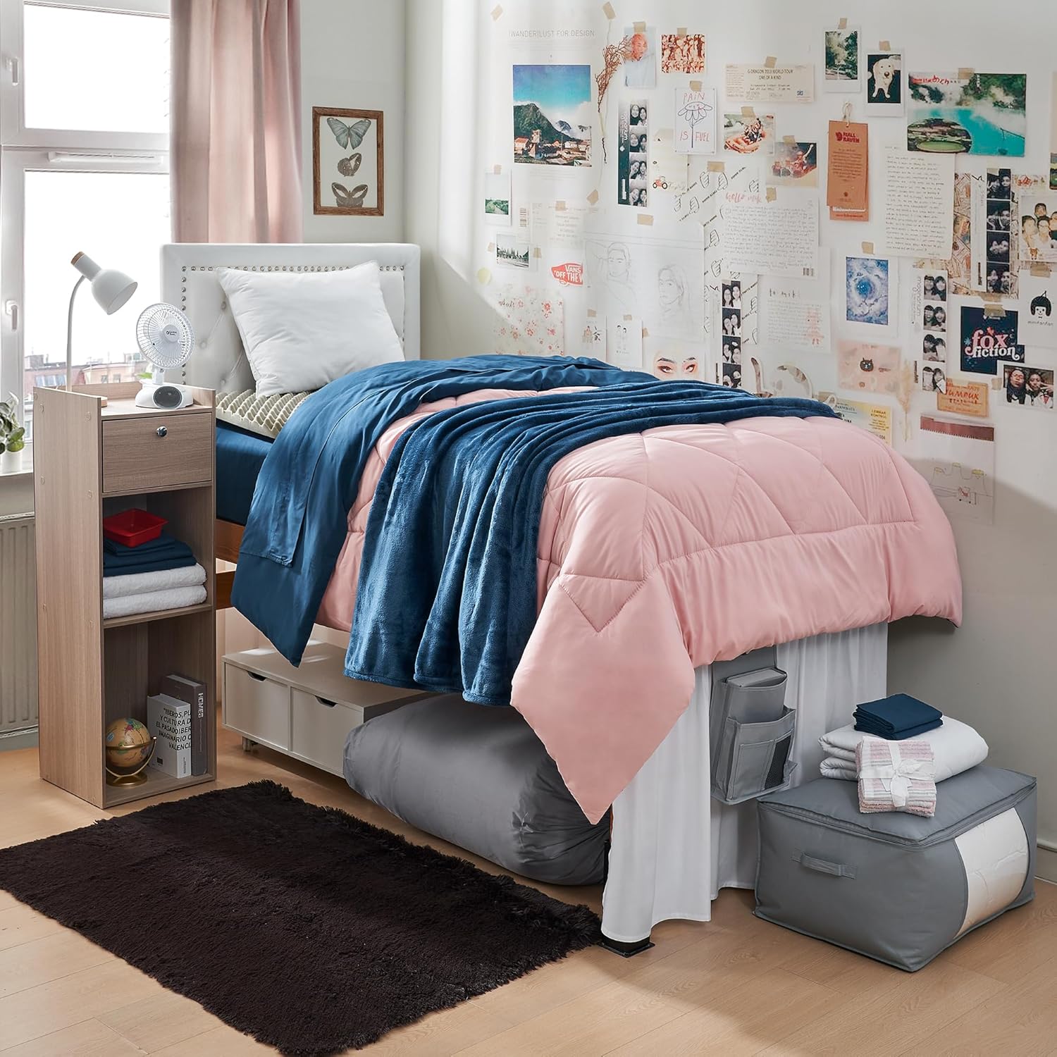 Fully Loaded Twin XL Dorm Bedding Essentials Set