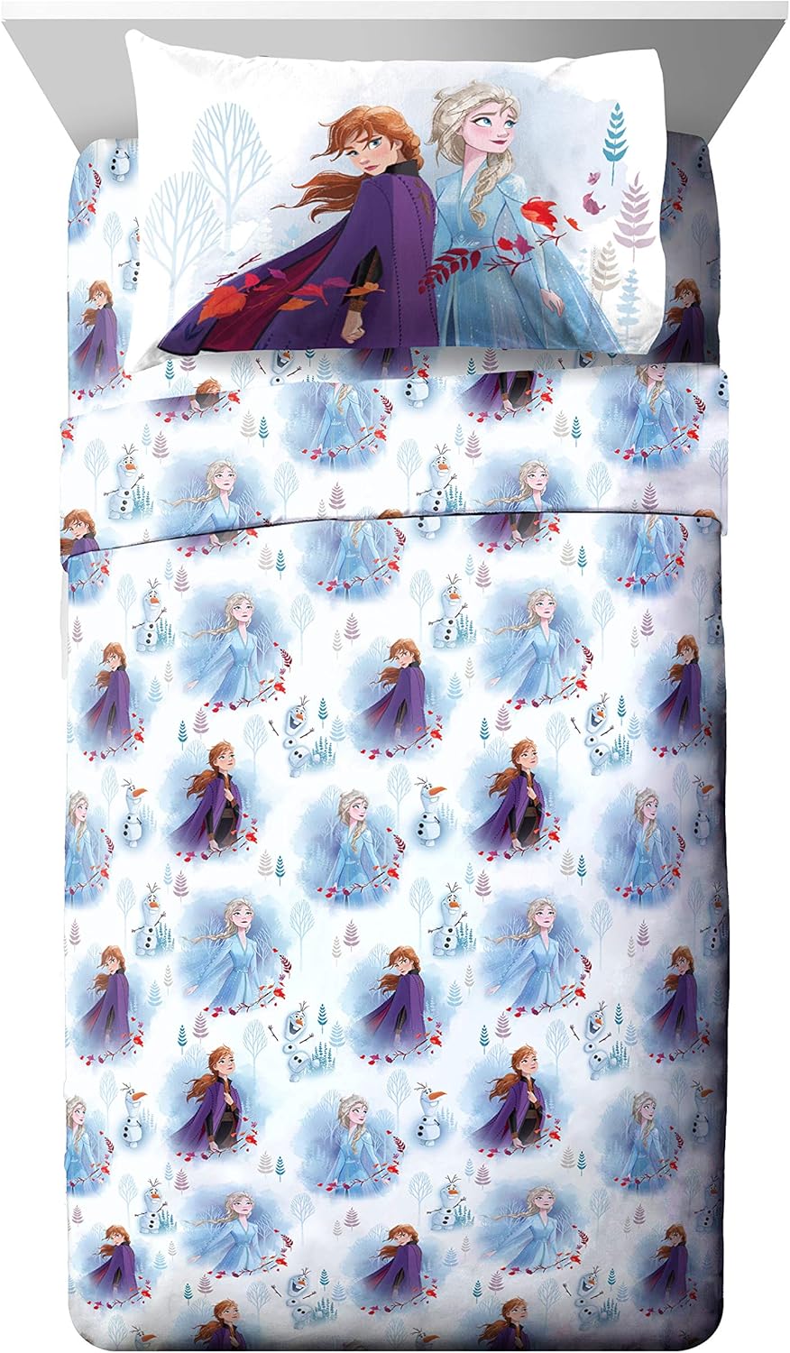 Jay Franco Disney Frozen 2 Forest 4 Piece Sheet Set
