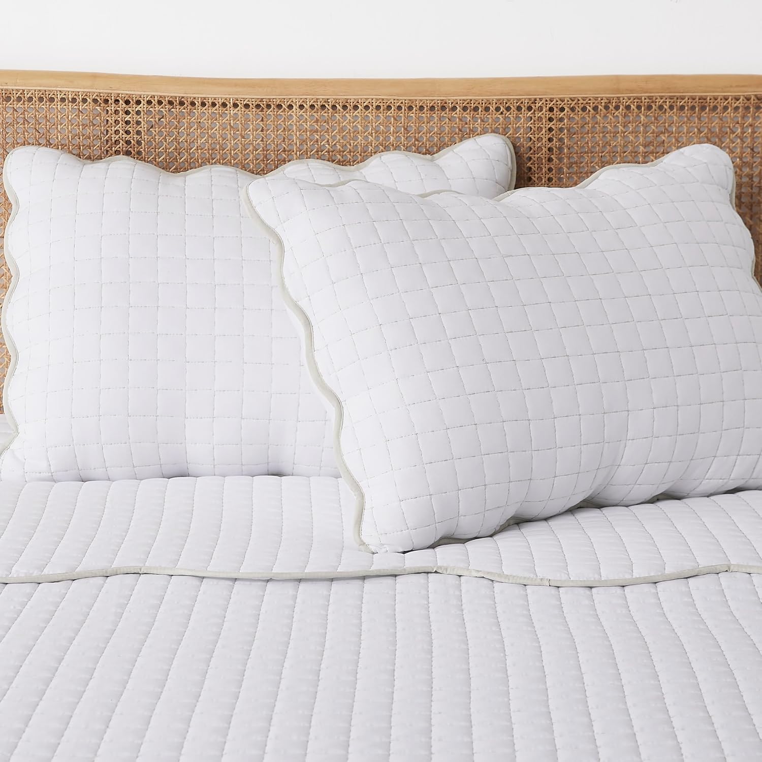 WDCOZY King Size Quilt Bedding Set with 2 Pillow Shams
