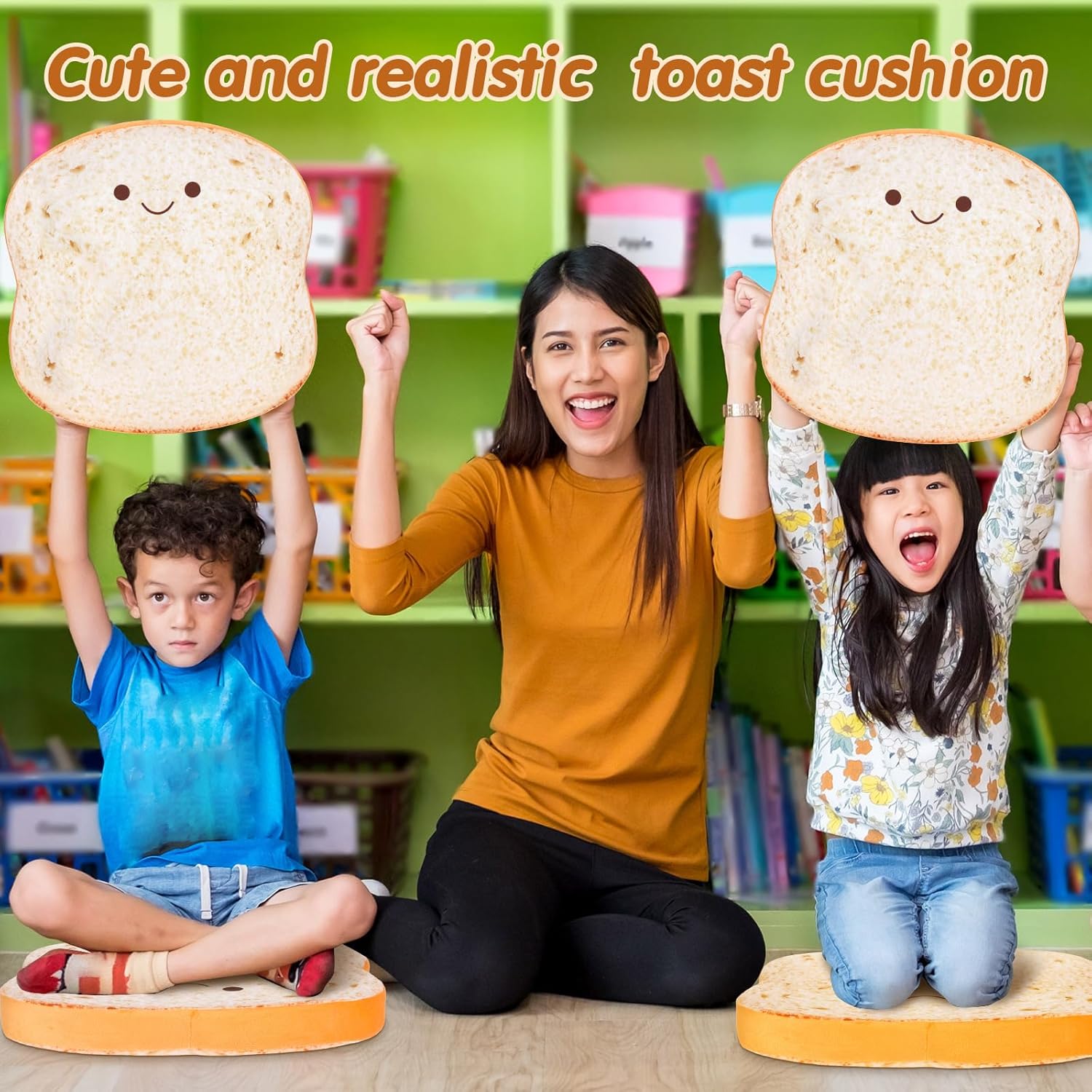 8 Pcs CroBlissful Floor Cushions for Kids Classrooms