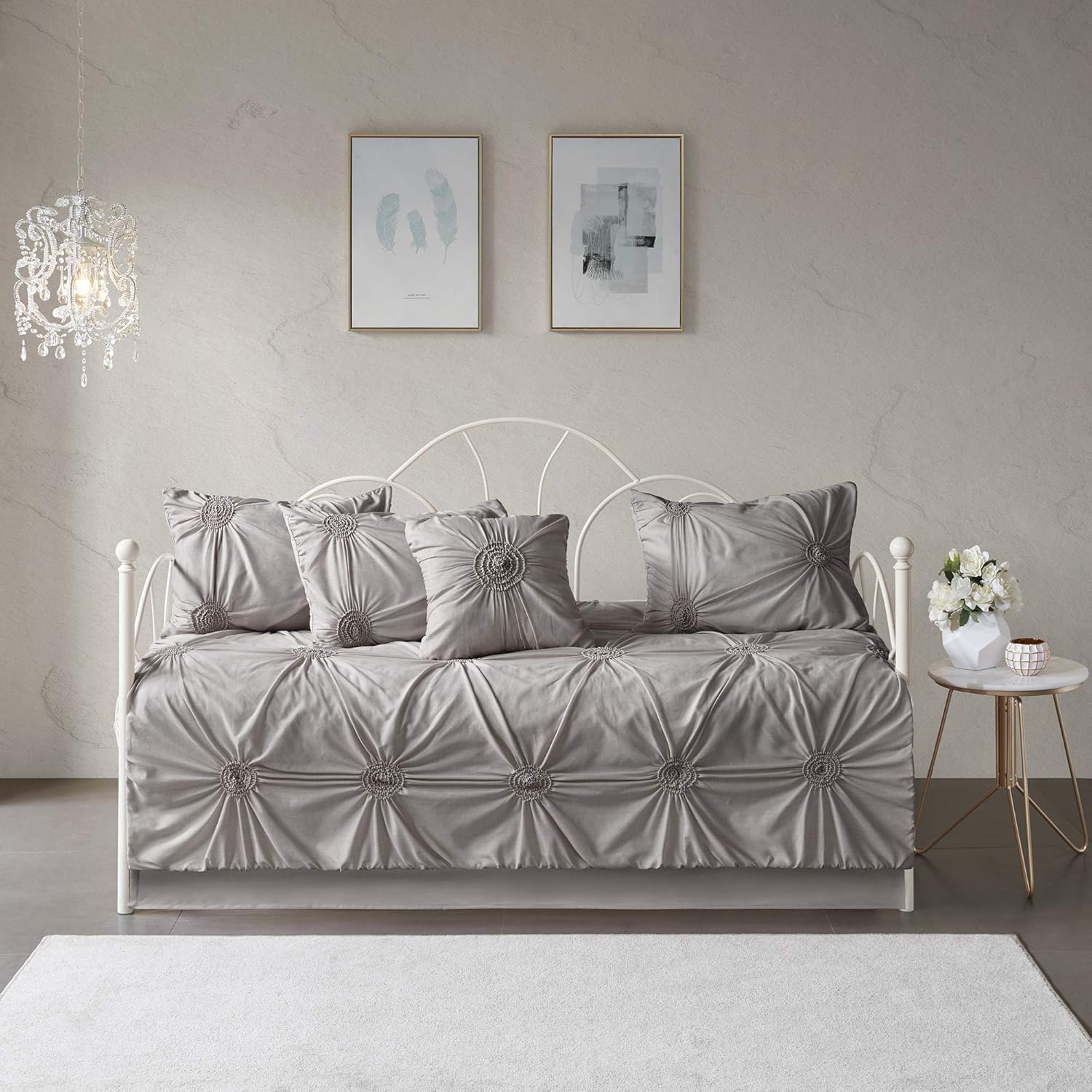 Madison Park Daybed Cover Set - Dark Grey 75x39 6 Piece 1