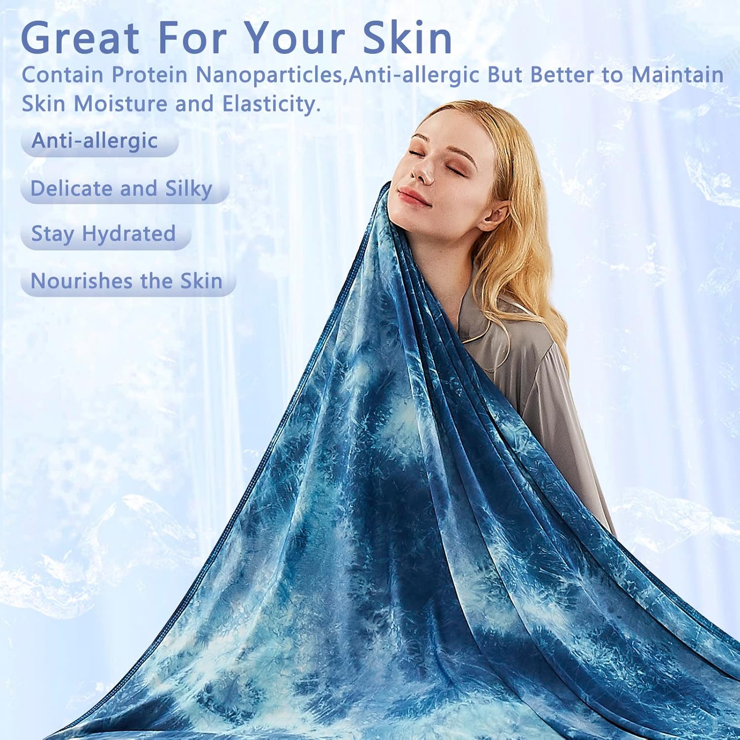 Topcee Cooling Blanket for Hot Sleepers King Size 90x104