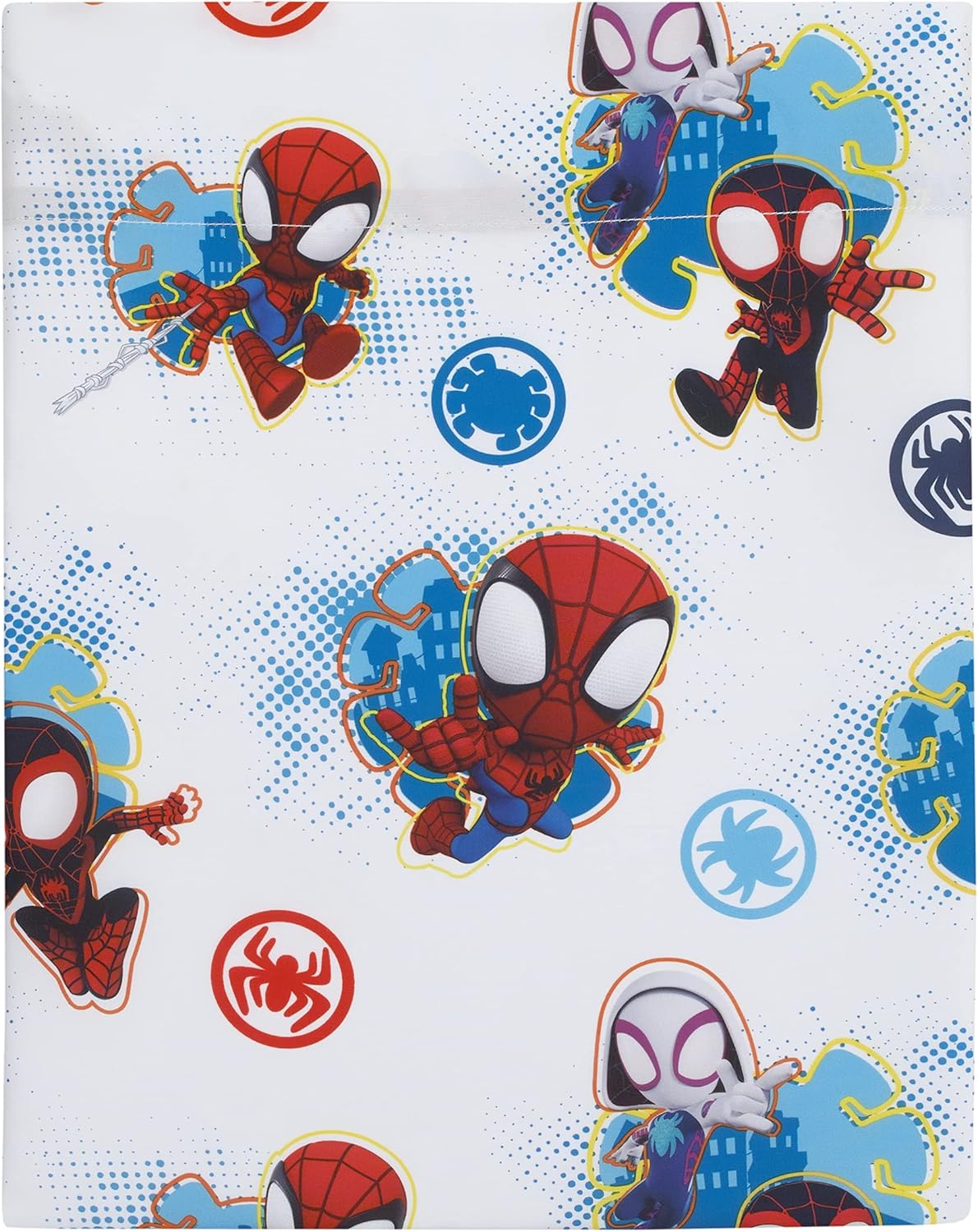 Marvel Spidey Team 4-Piece Toddler Bed Set - Red White Blue