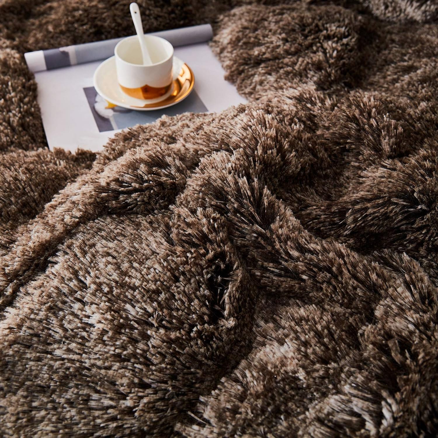 JAUXIO Luxury Plush 3-Piece Bedding Set