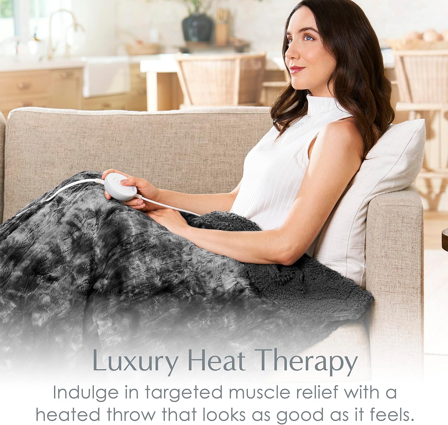 PureRadiance Heated Throw with 6 Heat Settings