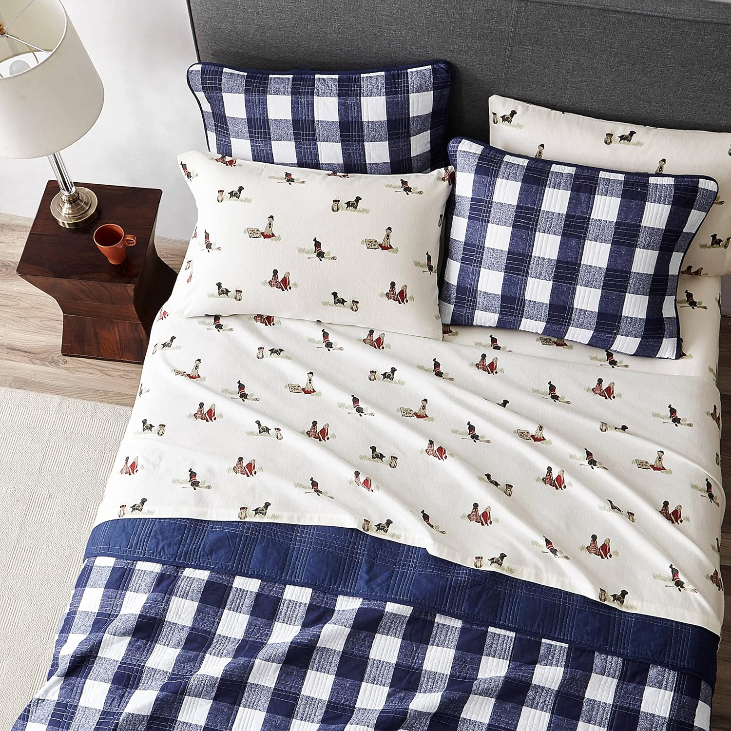 Eddie Bauer Twin Flannel Sheet Set - Cozy Soft