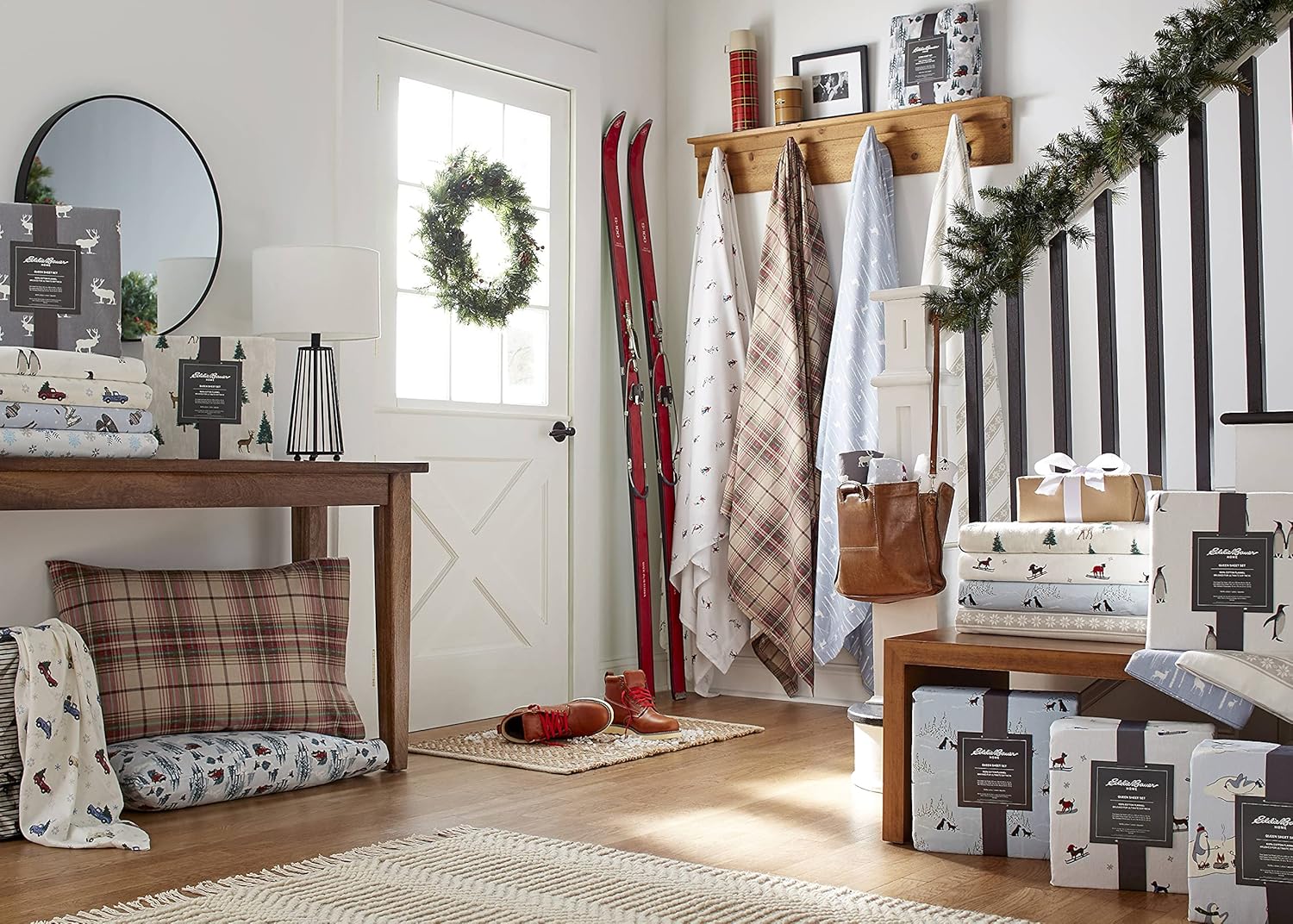 Eddie Bauer Twin Flannel Sheet Set - Cozy Soft