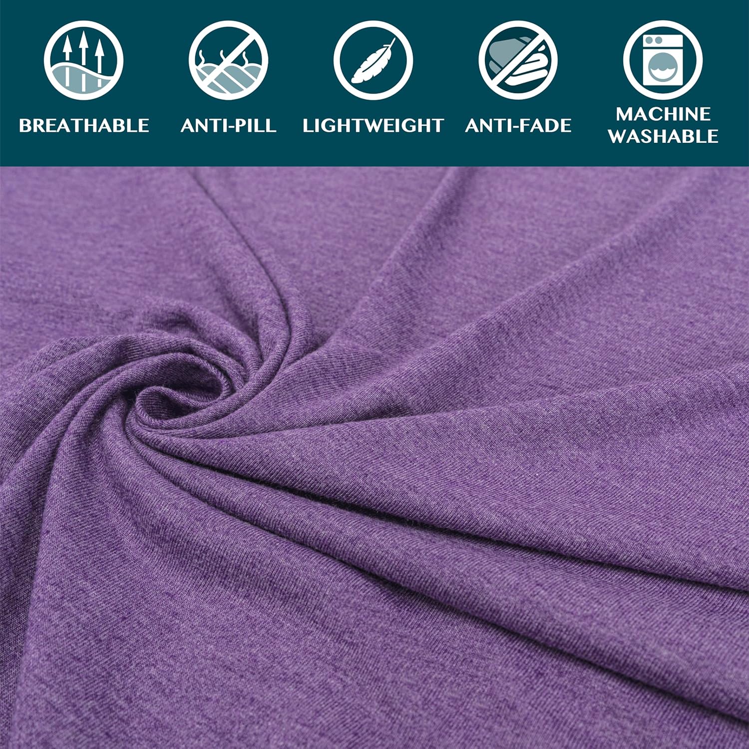 PAVILIA Travel Blanket with Bag - 65x40 Purple