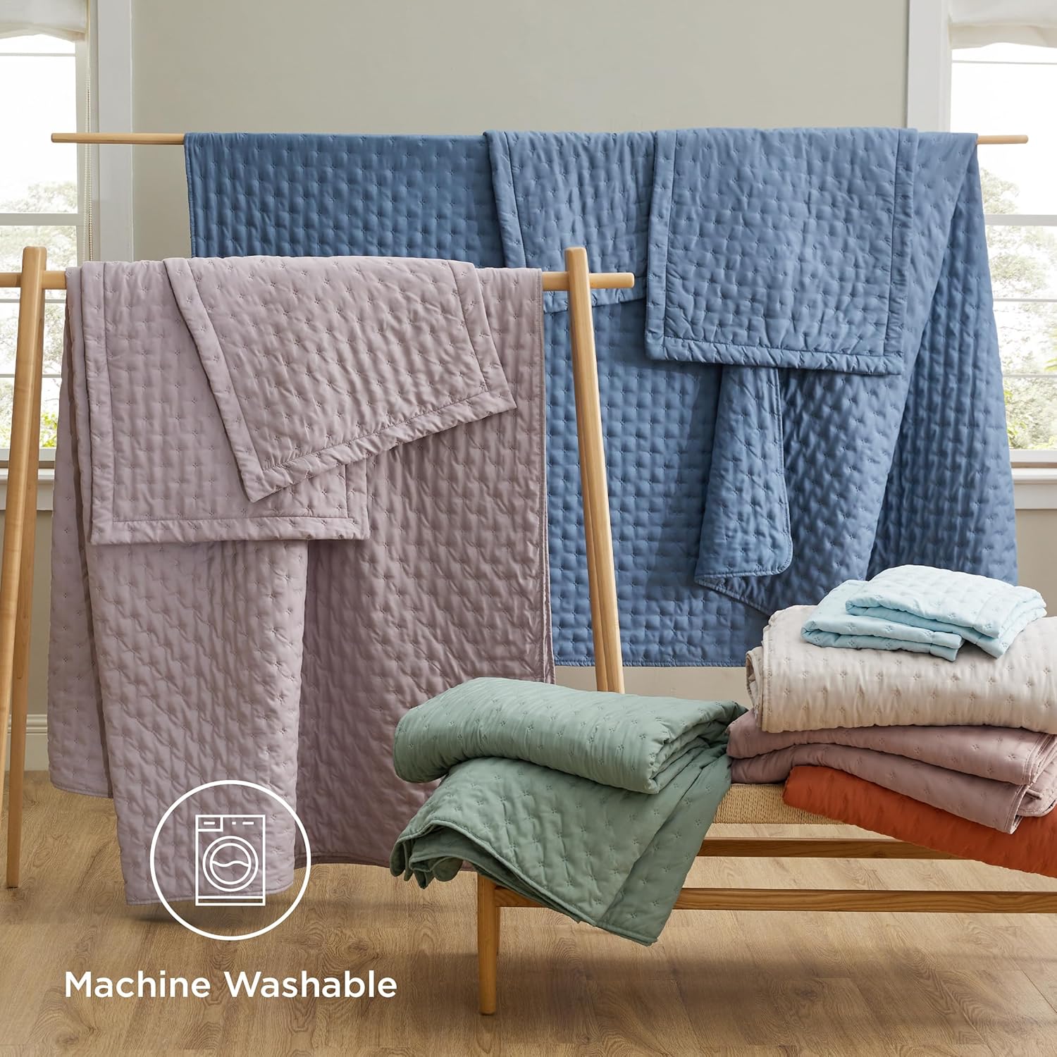 Bedsure King Quilt Set - Soft Lightweight All-Season Bedding