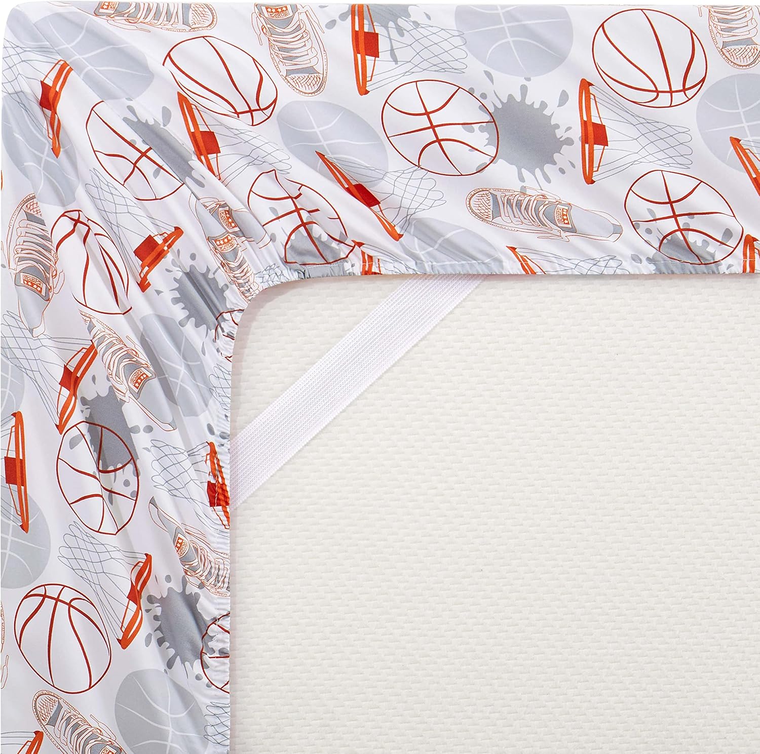 1500 Supreme Kids Bed Sheet Set - Basketball Full