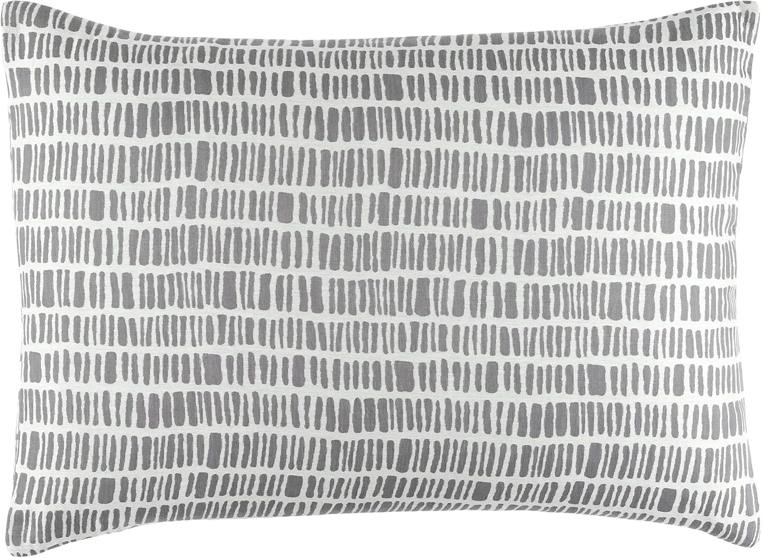 Pine Cone Hill Talus Granite Duvet Sham Euro Size Grey Graphic