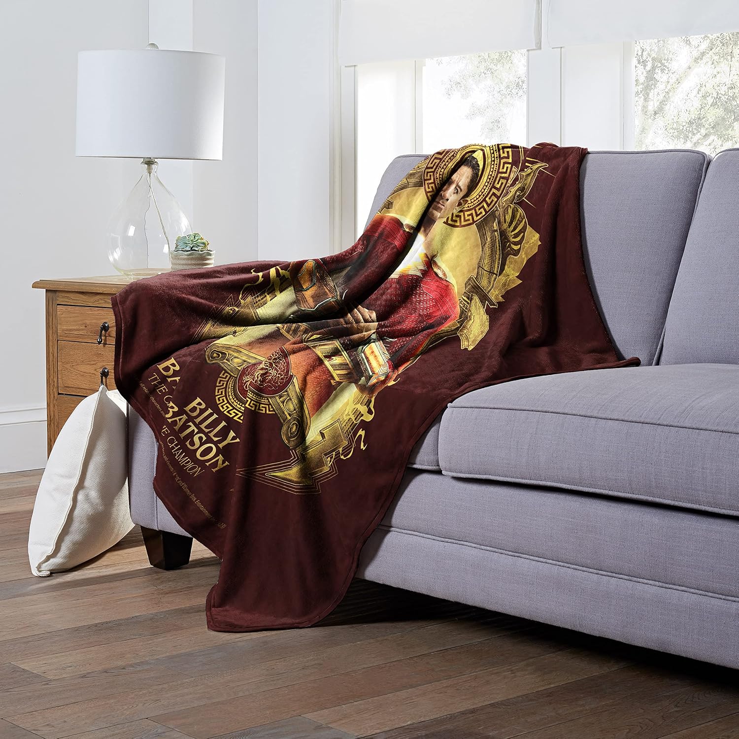 Northwest DC Shazam Silk Touch Throw Blanket 50x60