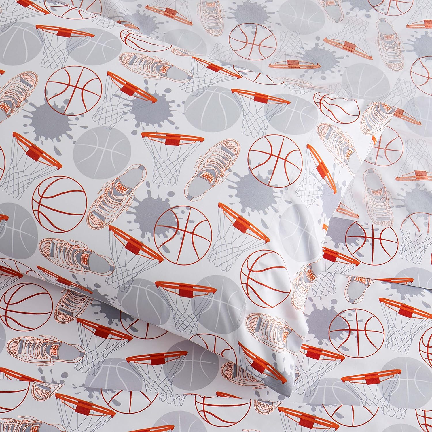1500 Supreme Kids Bed Sheet Set - Basketball Full
