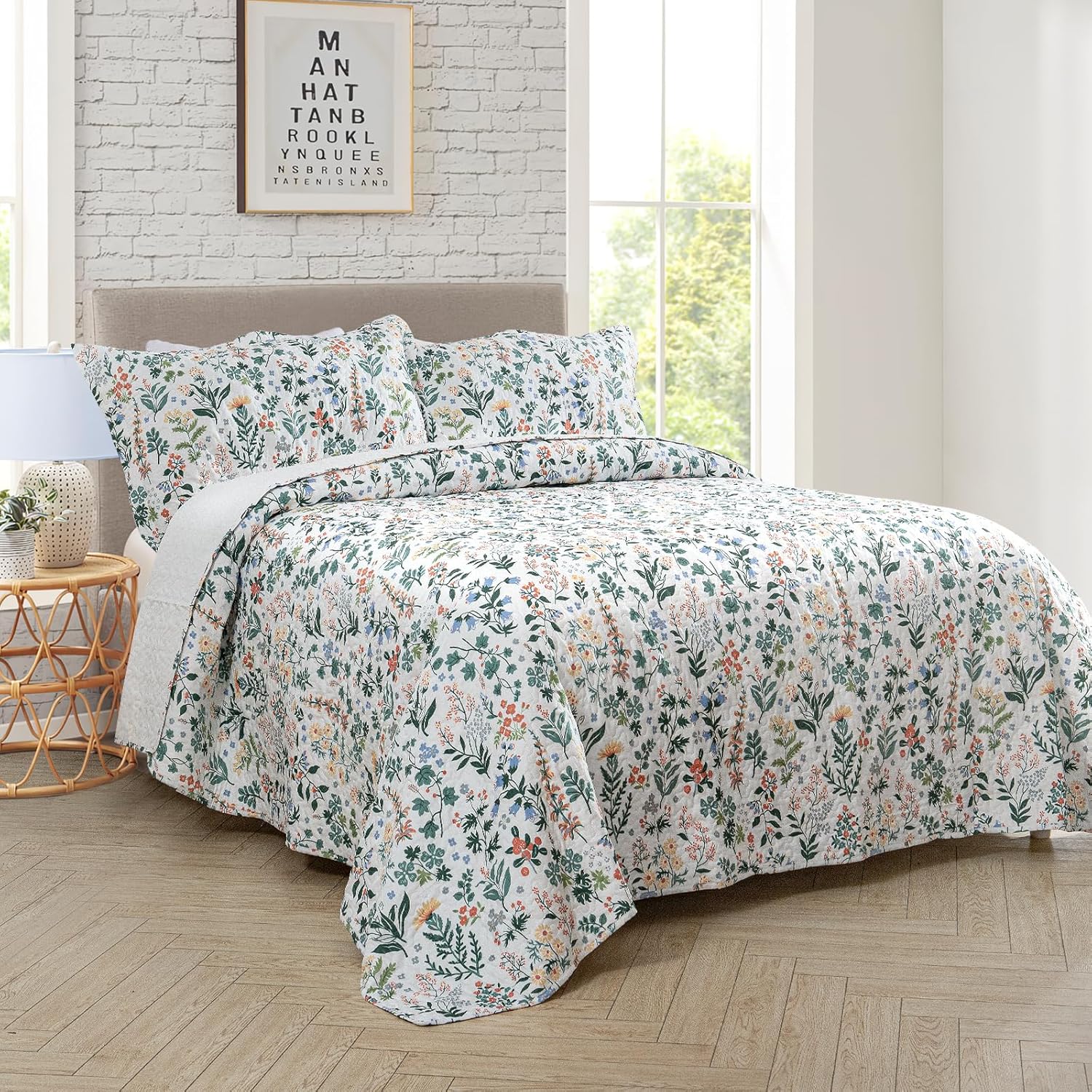 Travan 3-Piece Quilt Set for Queen Size Bed