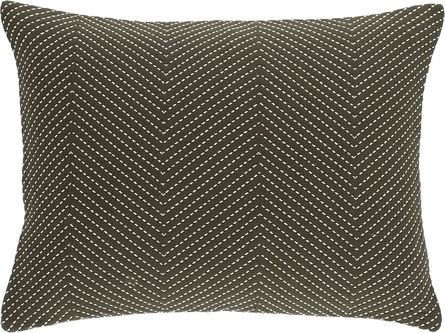 Catalina Charcoal Matelasse Pillow Sham Euro Size GreyIvory Pattern
