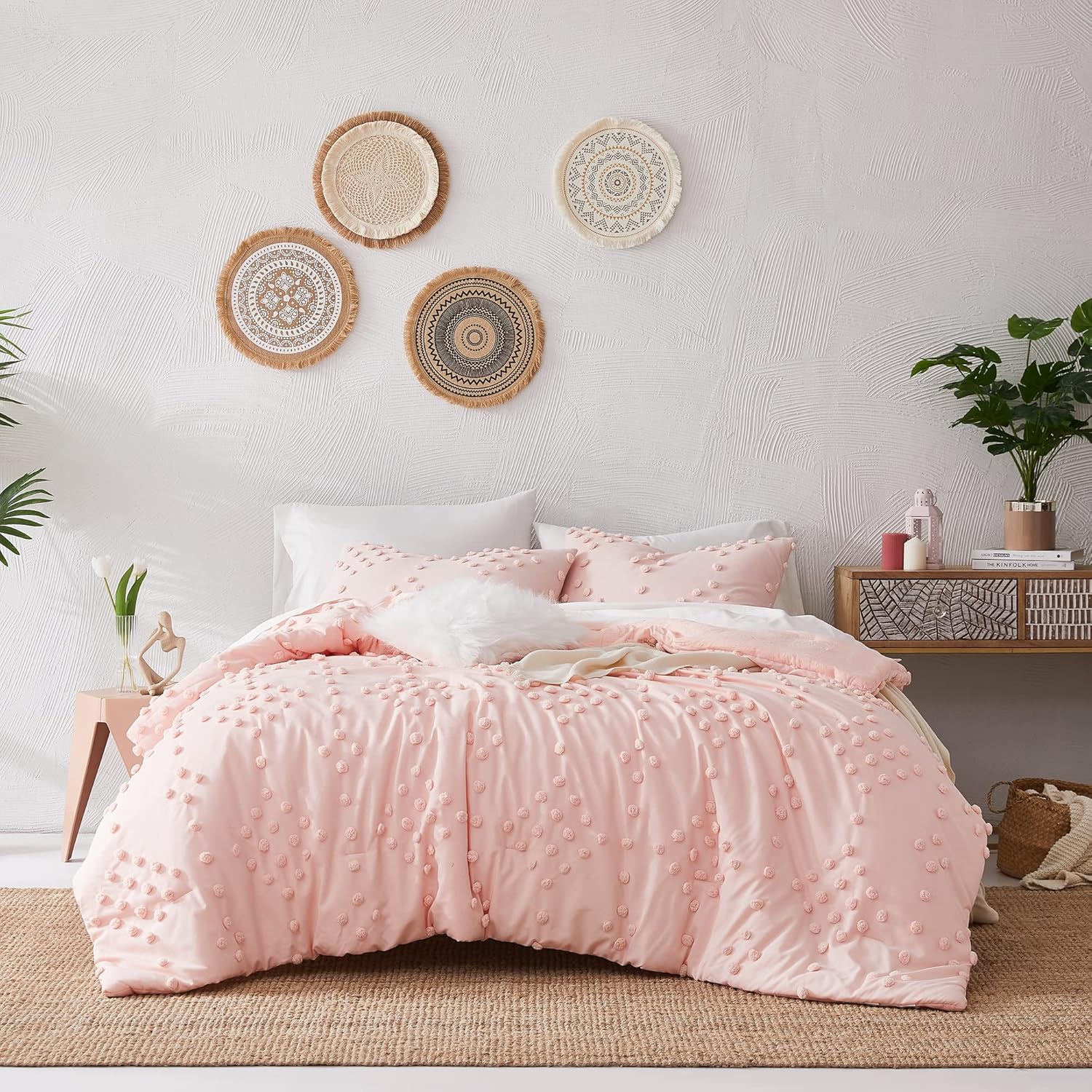 Geniospin Pink TwinTwin XL Bed-in-a-Bag Comforter Set