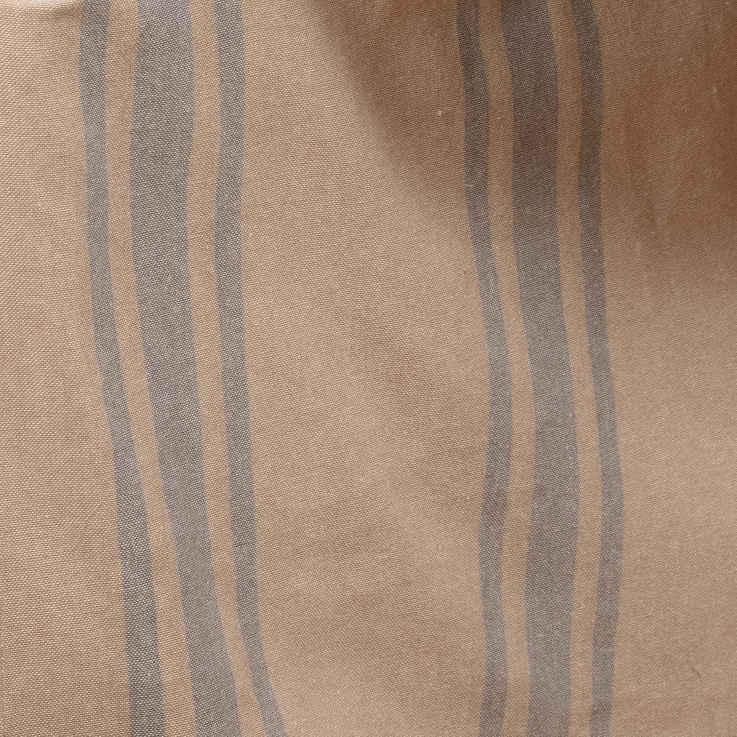 VHC Brands Dust Ruffle Pillowcase Tan Grey Chambray