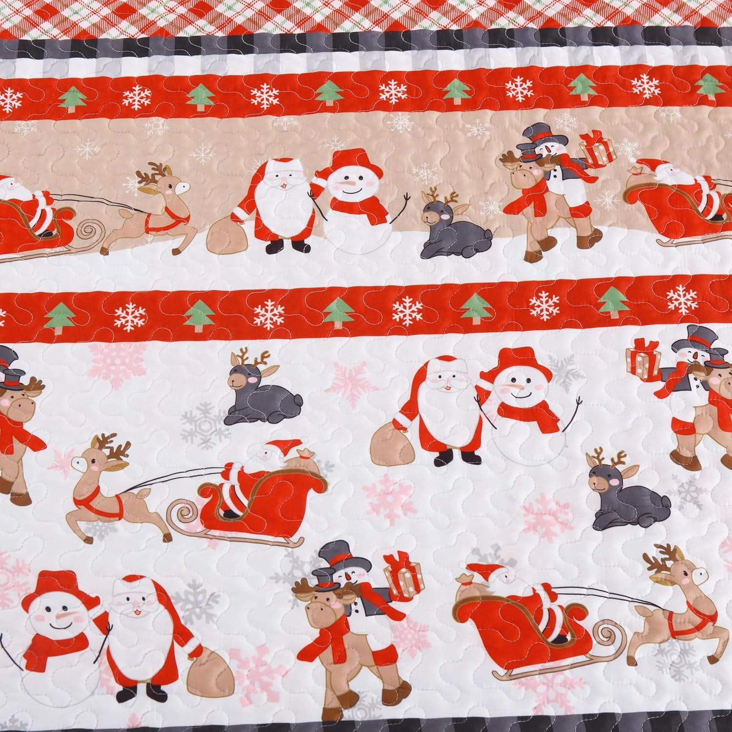 MarCielo Christmas Kids Quilt Set Twin 1