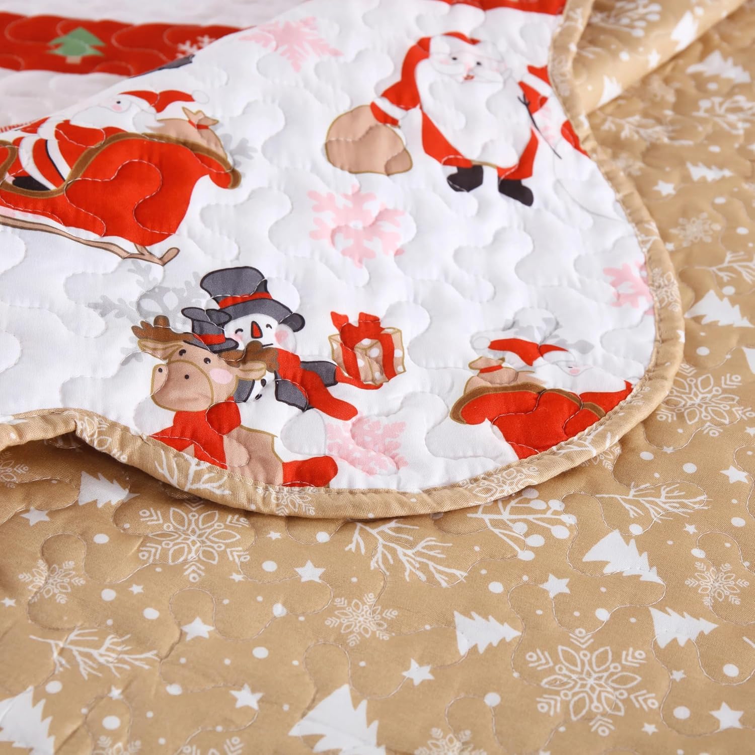 MarCielo Christmas Kids Quilt Set Twin 1