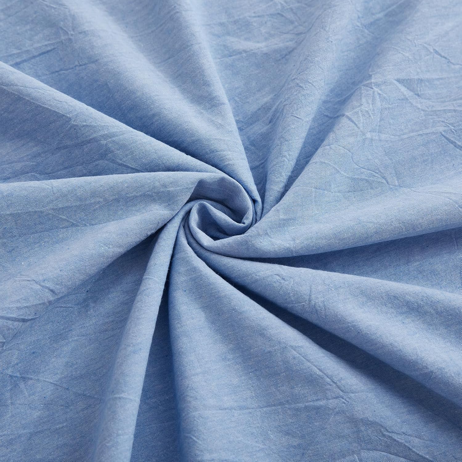 LOVQUE Light Blue Duvet Cover Set Full Size