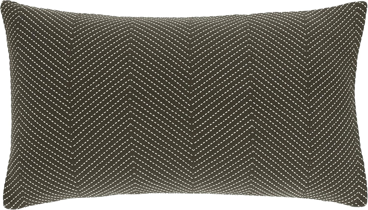 Catalina Charcoal Matelasse Pillow Sham Euro Size GreyIvory Pattern