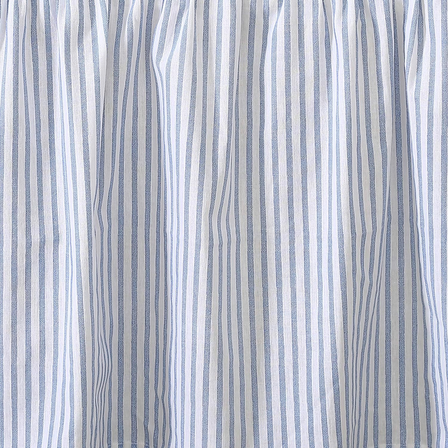 Laura Ashley Home Twin Bedskirt Ticking Stripe Blue