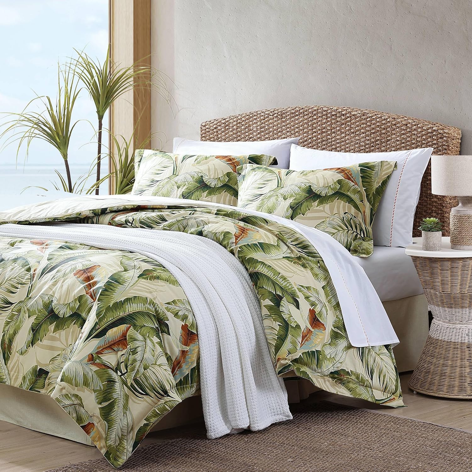 Tommy Bahama California King Comforter Set with Shams and Bedskirt