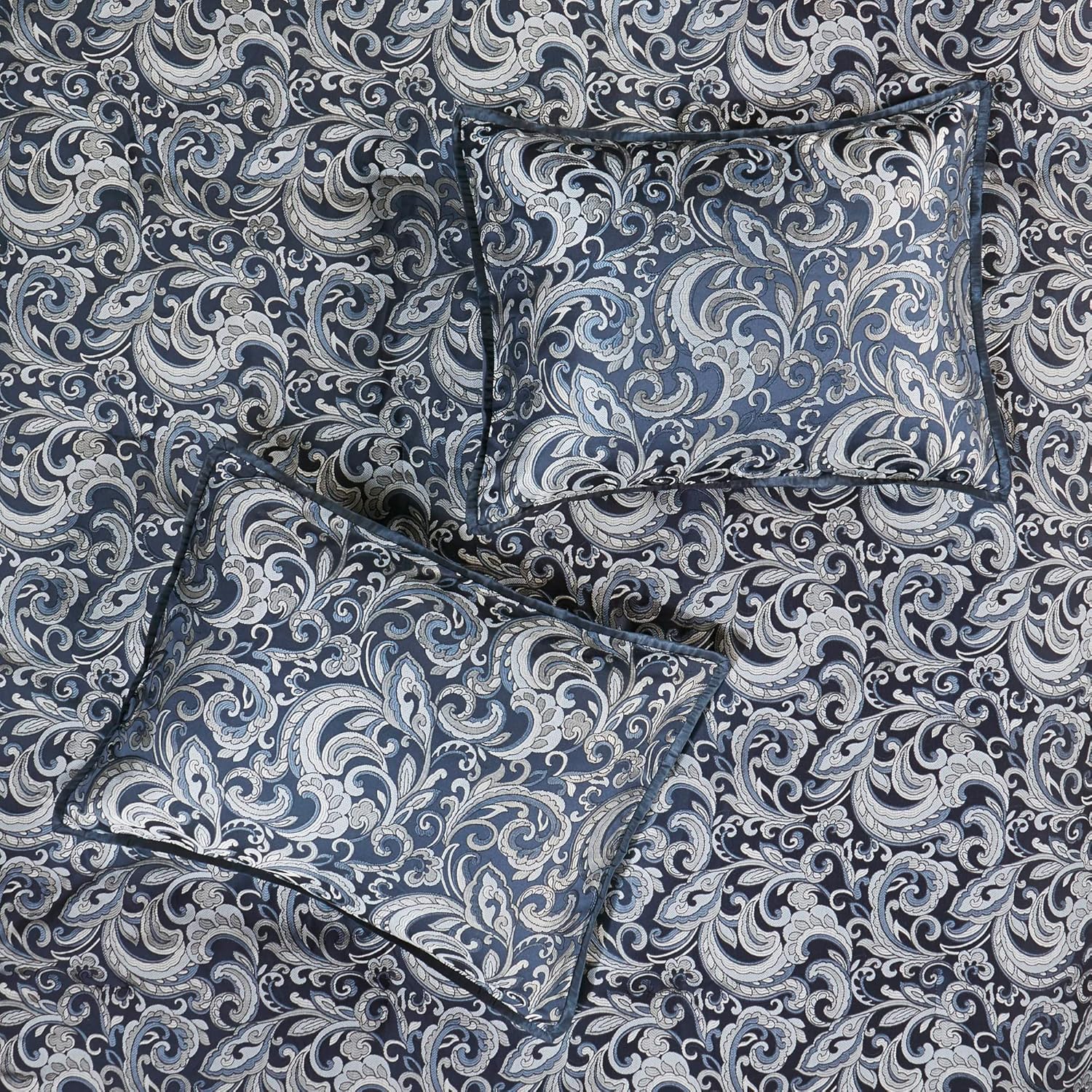 Madison Park Brystol 24 Piece Faux Silk Comforter Set King