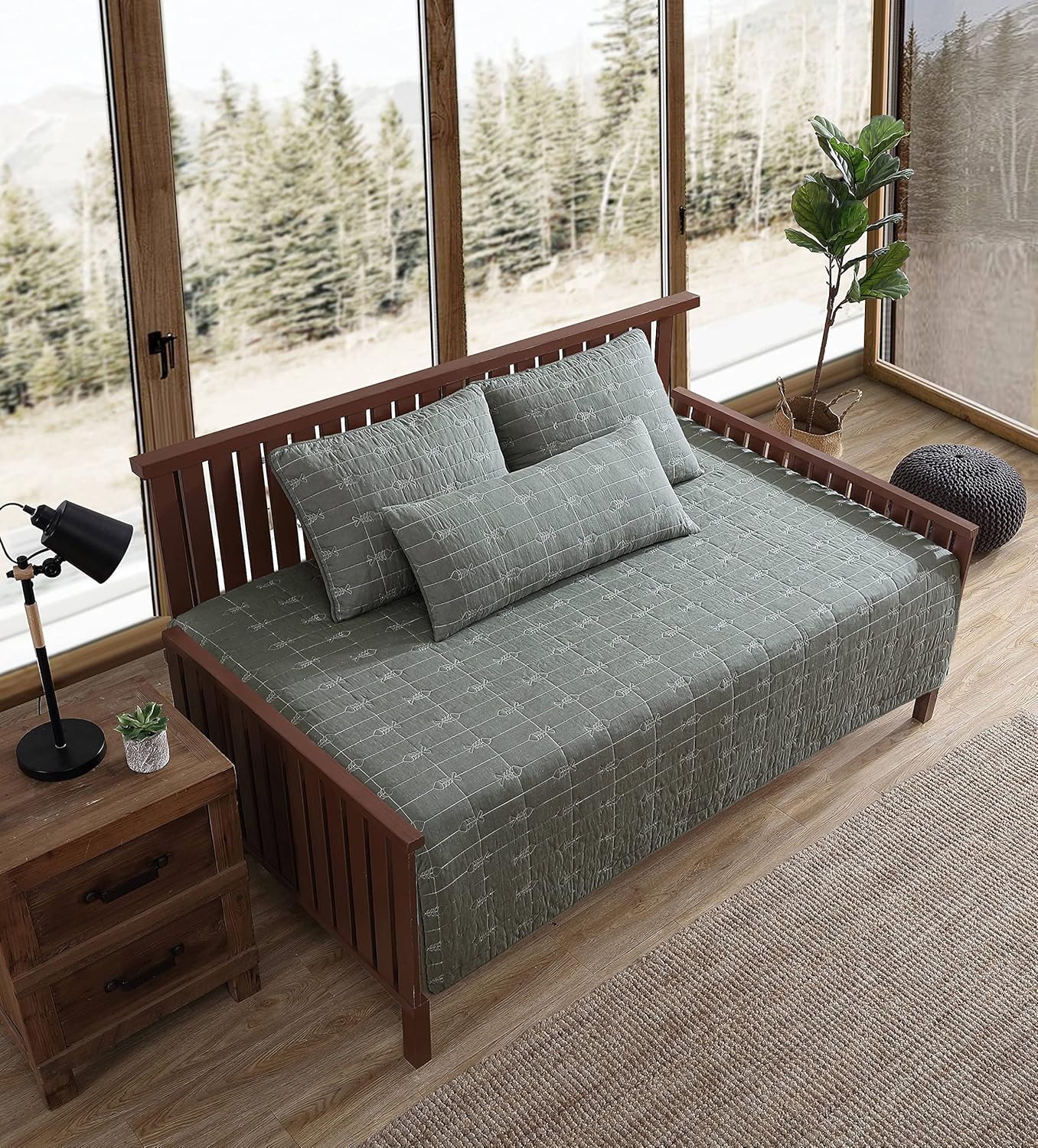 Eddie Bauer Daybed Set in Troutdale Green